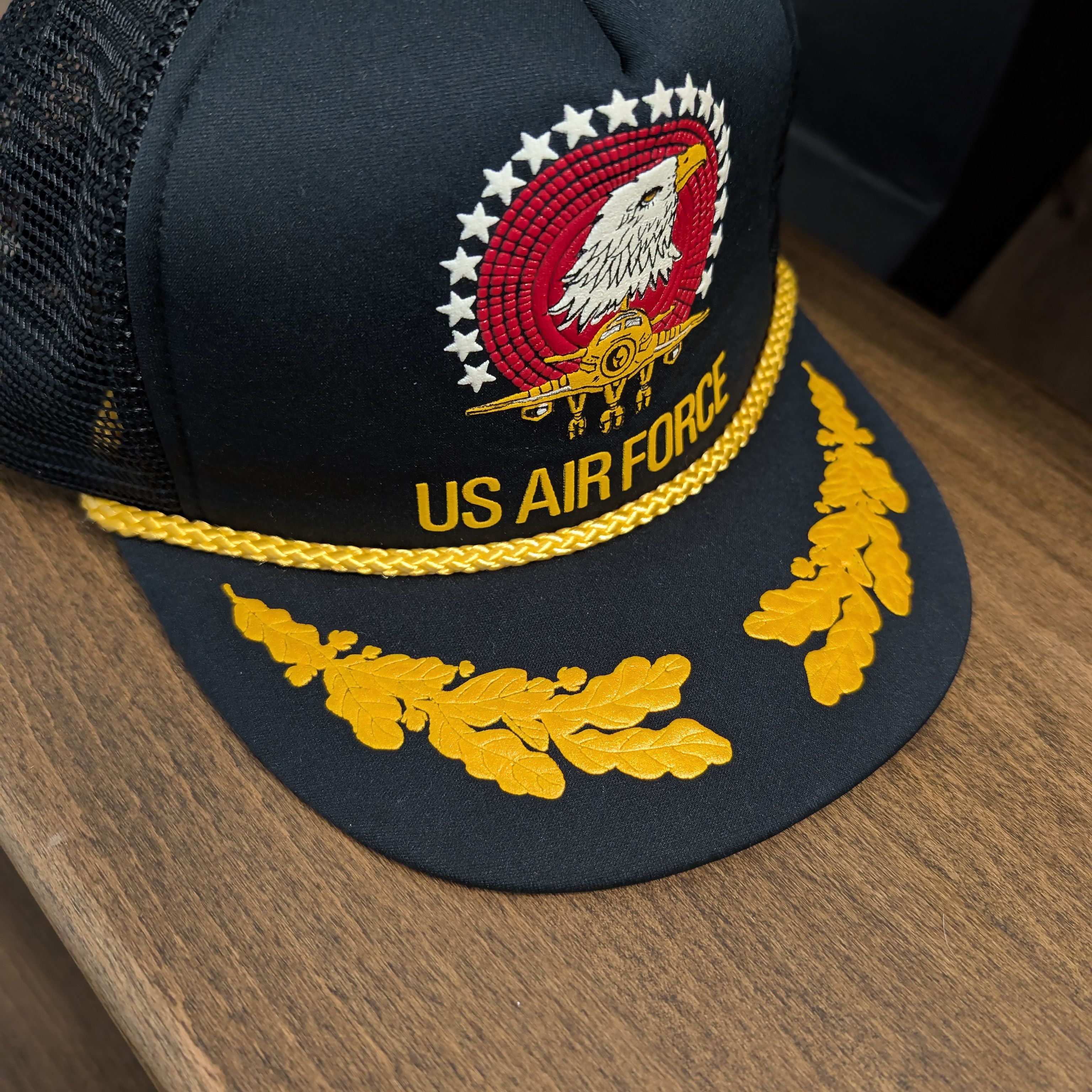 Vintage Vintage US Air Force Trucker Hat Lifeline Eagle Patch Sz XL Size ONE SIZE - 8 Thumbnail