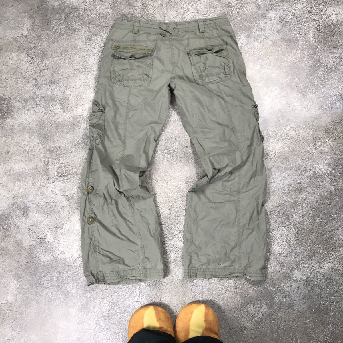Vintage Vintage 90s Baggy Cargo Pants Parachute Streetwear Grunge 30 Size 30" / US 8 / IT 44 - 6 Thumbnail