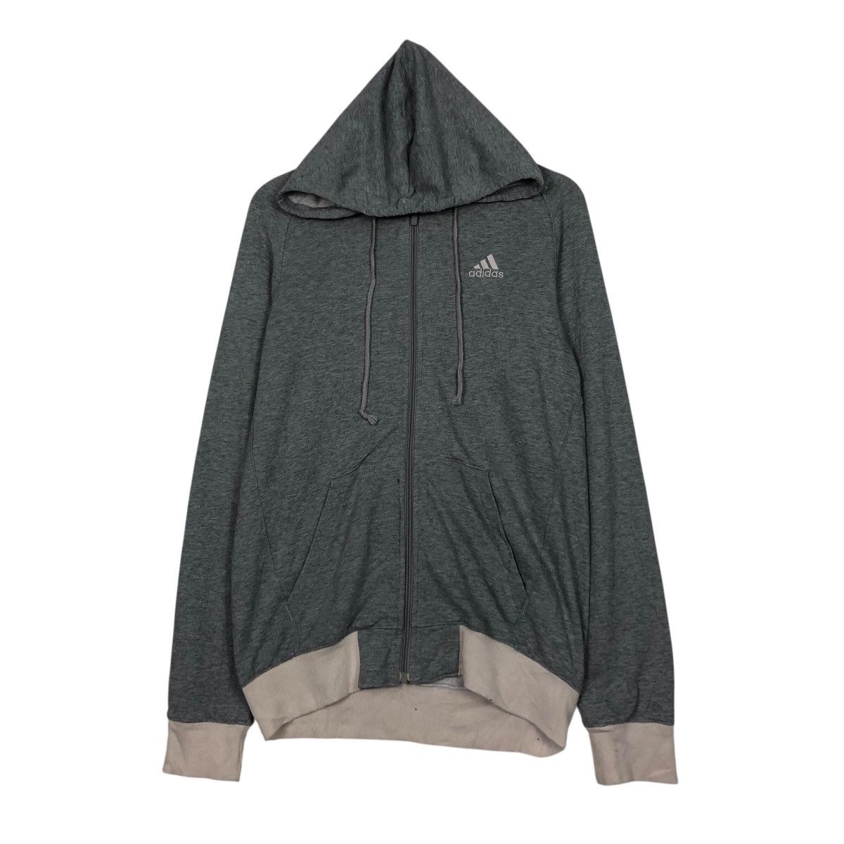Adidas 📌Rich Grey Vintage Zipper Jacket Adidas Size US M / EU 48-50 / 2 - 2 Thumbnail