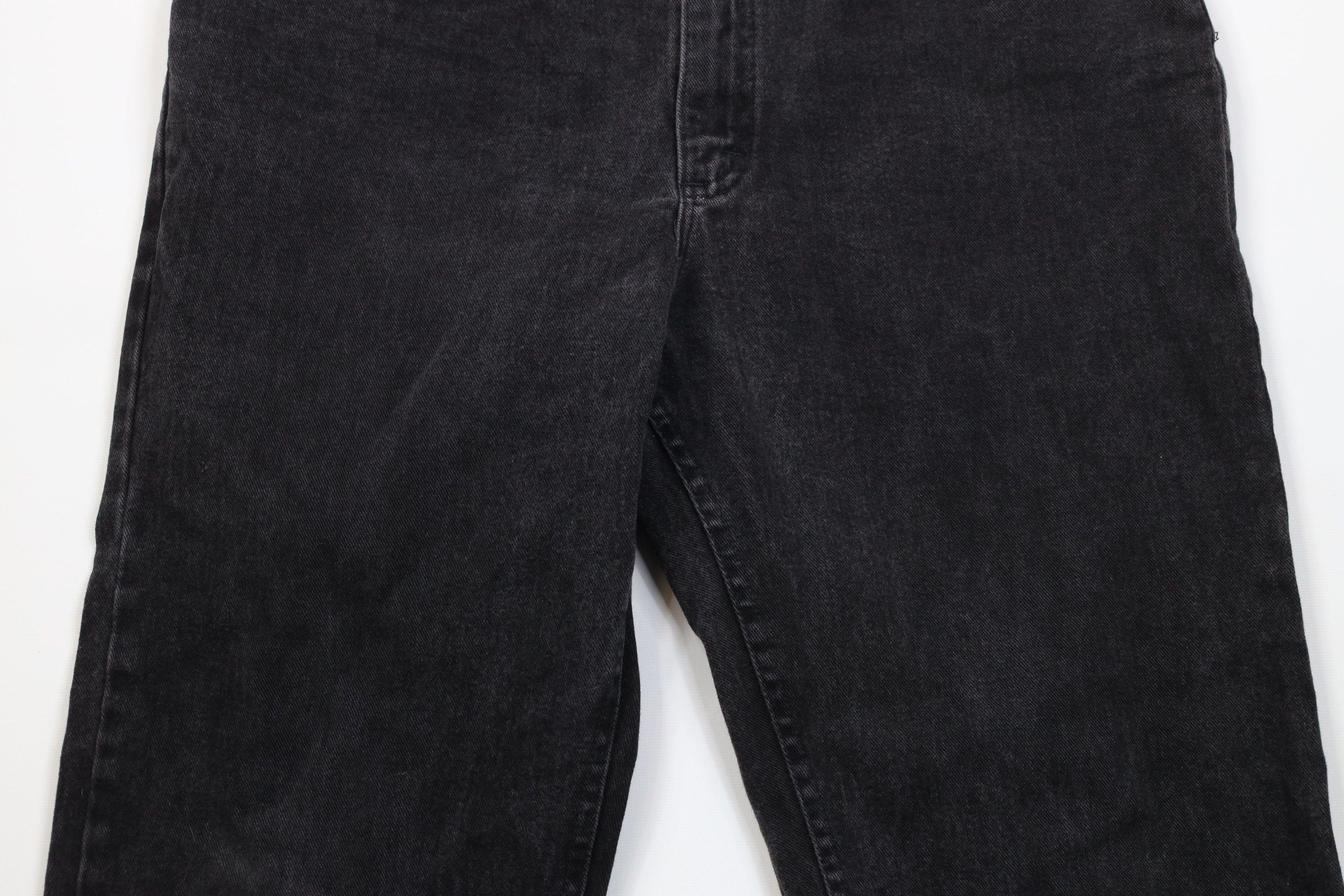 Lee Vintage 90s Lee Faded Straight Leg Denim Jeans Black Cotton Size US 34 / EU 50 - 3 Thumbnail