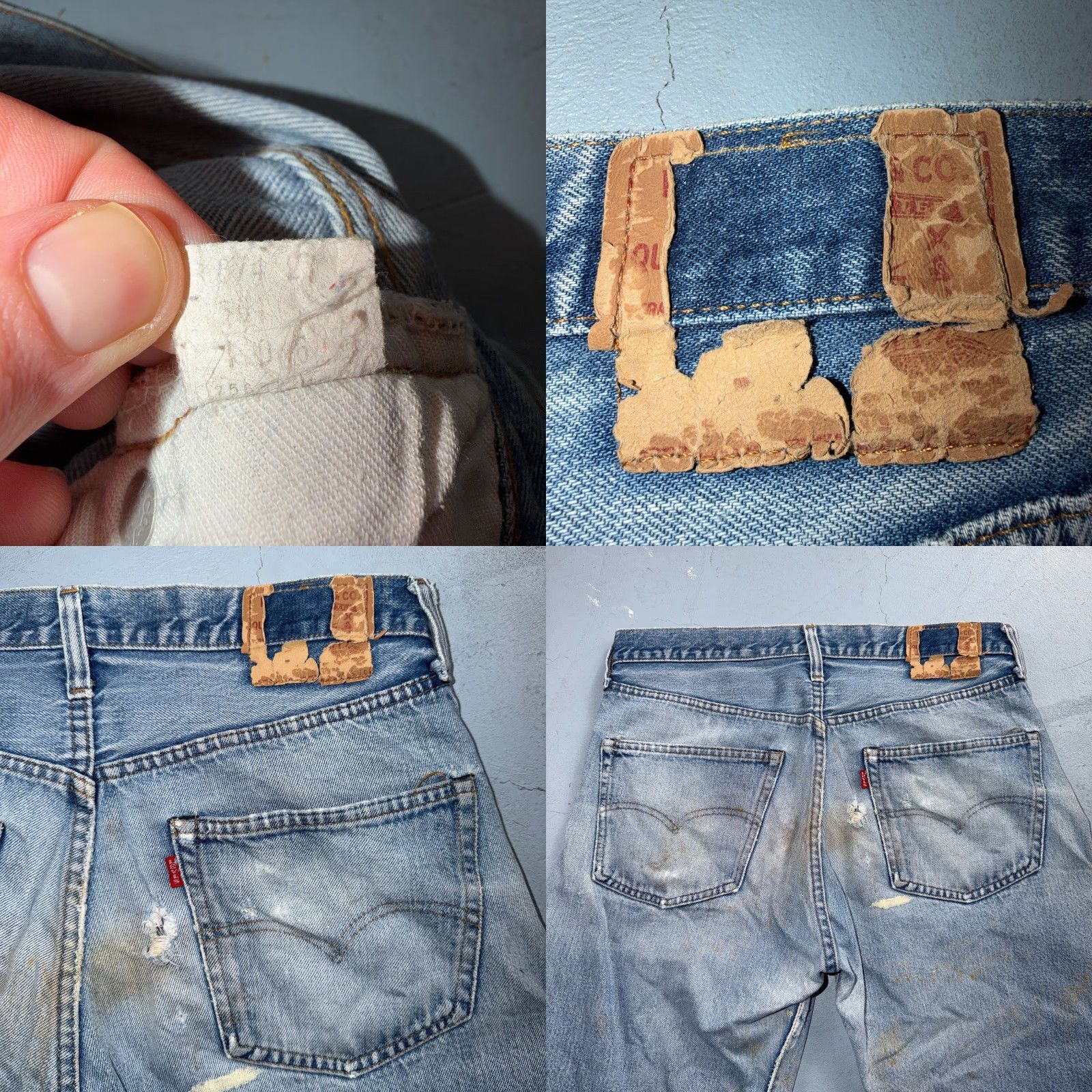 Levi's Levi's 501 Jeans Vintage 80s Light Wash 34x36 32x32 USA Selvedge Button Jeans Men Regular Size US 32 / EU 48 - 10 Thumbnail