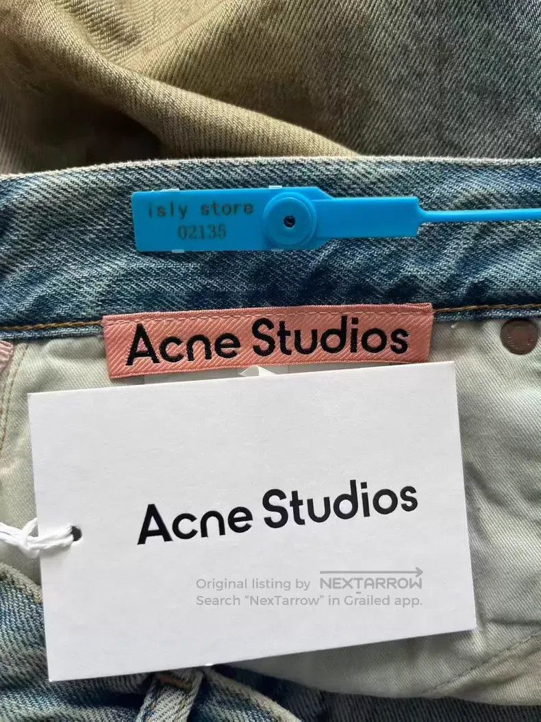 Acne Studios Acne Studios Aged Mid Rise Zipper Loose Straight Jeans, Bl Size US 30 / EU 46 - 4 Thumbnail
