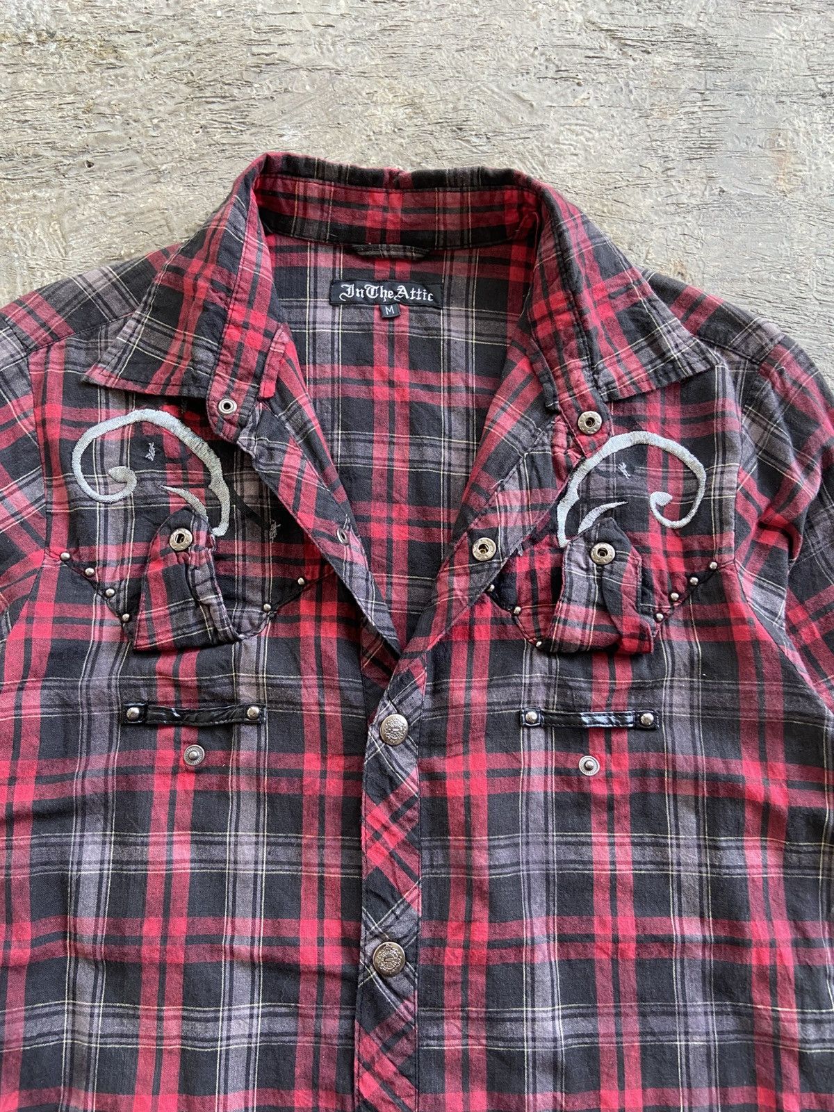 If Six Was Nine 2000s In The Attic - Vkei Style Snap Button Shirt Size US M / EU 48-50 / 2 - 6 Thumbnail