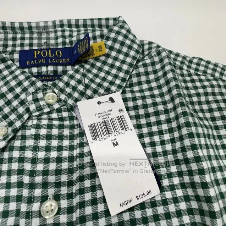 Polo Ralph Lauren Polo Ralph Lauren Men's Classic Check Oxford Shirt. Size US M / EU 48-50 / 2 - 5 Thumbnail