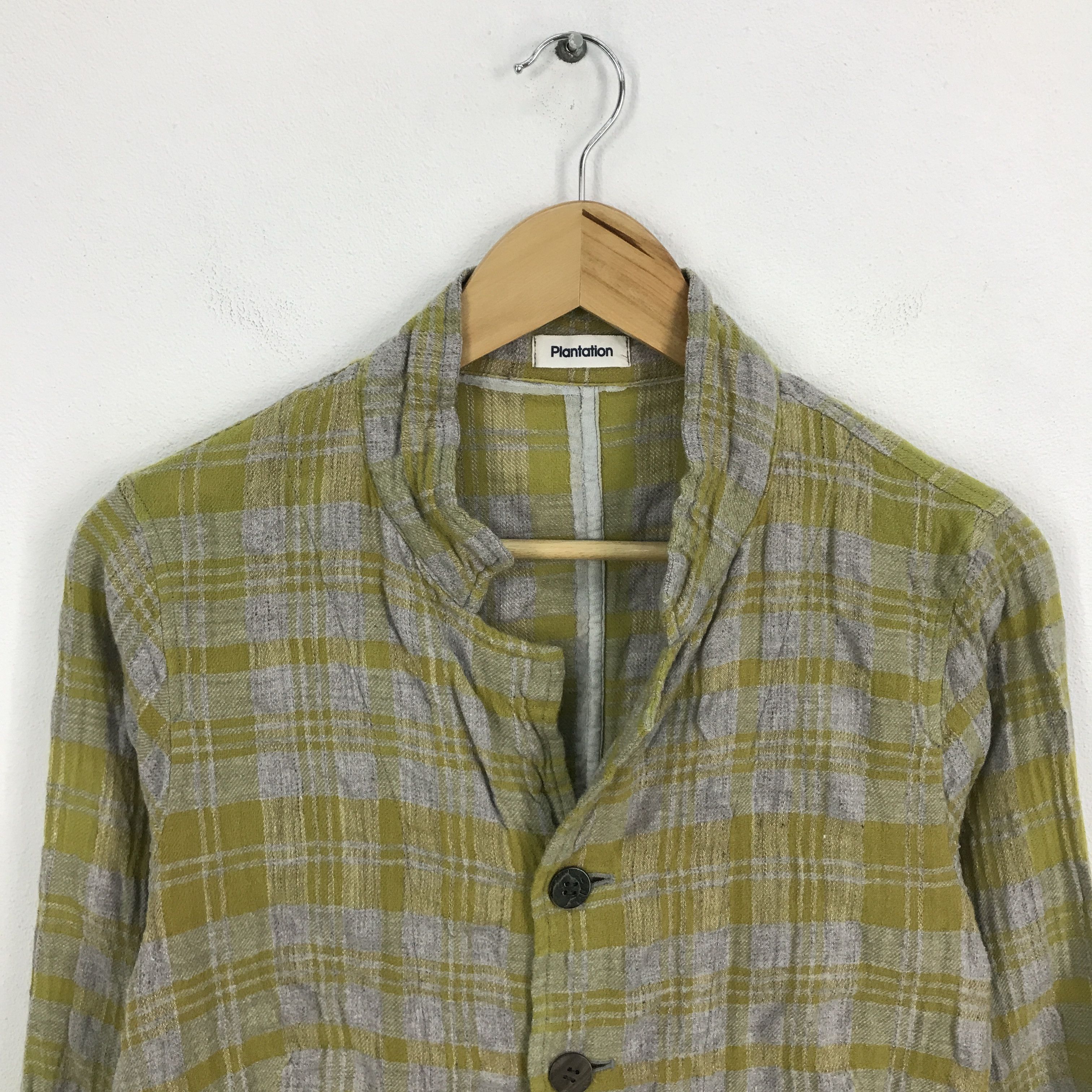 Issey Miyake × Japanese Brand Issey Miyake By plantation Flannel button up Jacket Size US M / EU 48-50 / 2 - 2 Thumbnail