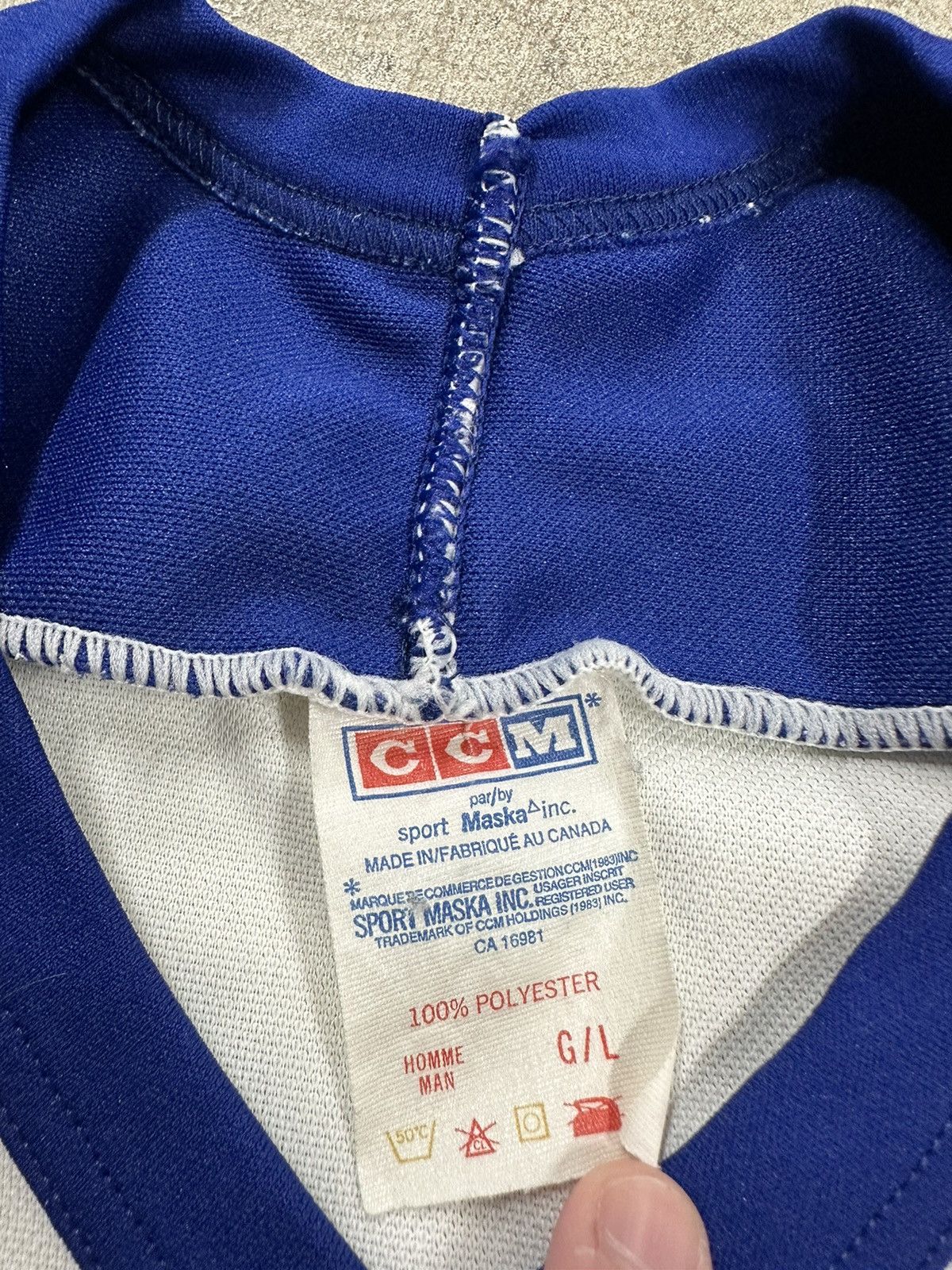 Ccm Vintage 90s CCM Toronto Maple Leafs Hockey Jersey Size US L / EU 52-54 / 3 - 23 Thumbnail