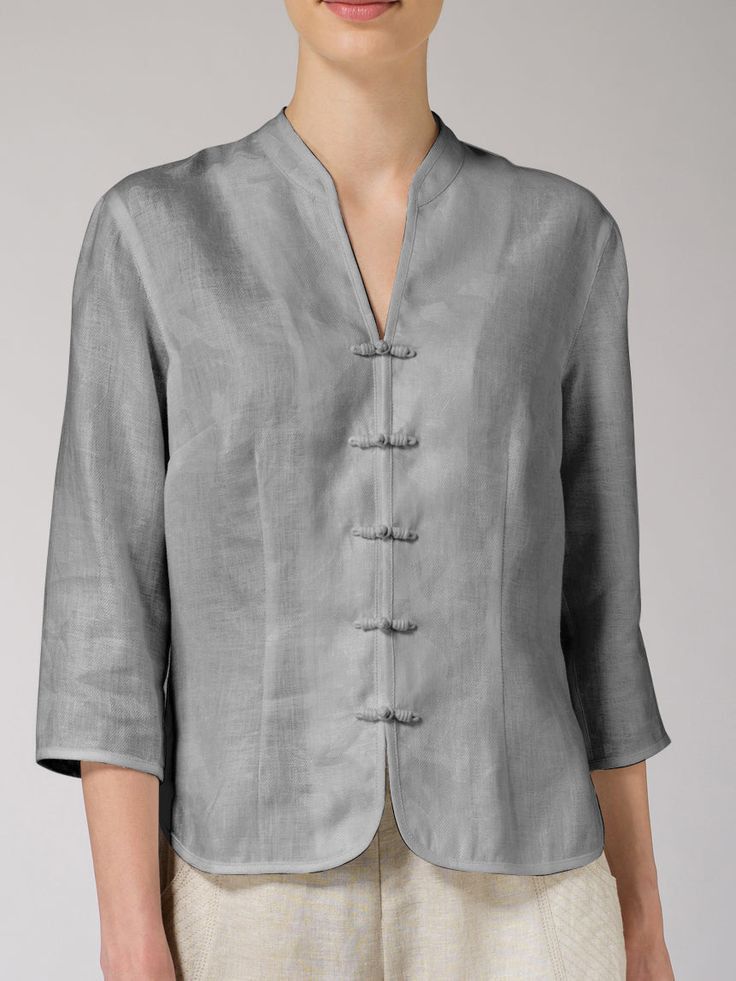 Givenchy Vintage Givenchy Cropped Chinese Coat Jacket Size S / US 4 / IT 40 - 14 Thumbnail