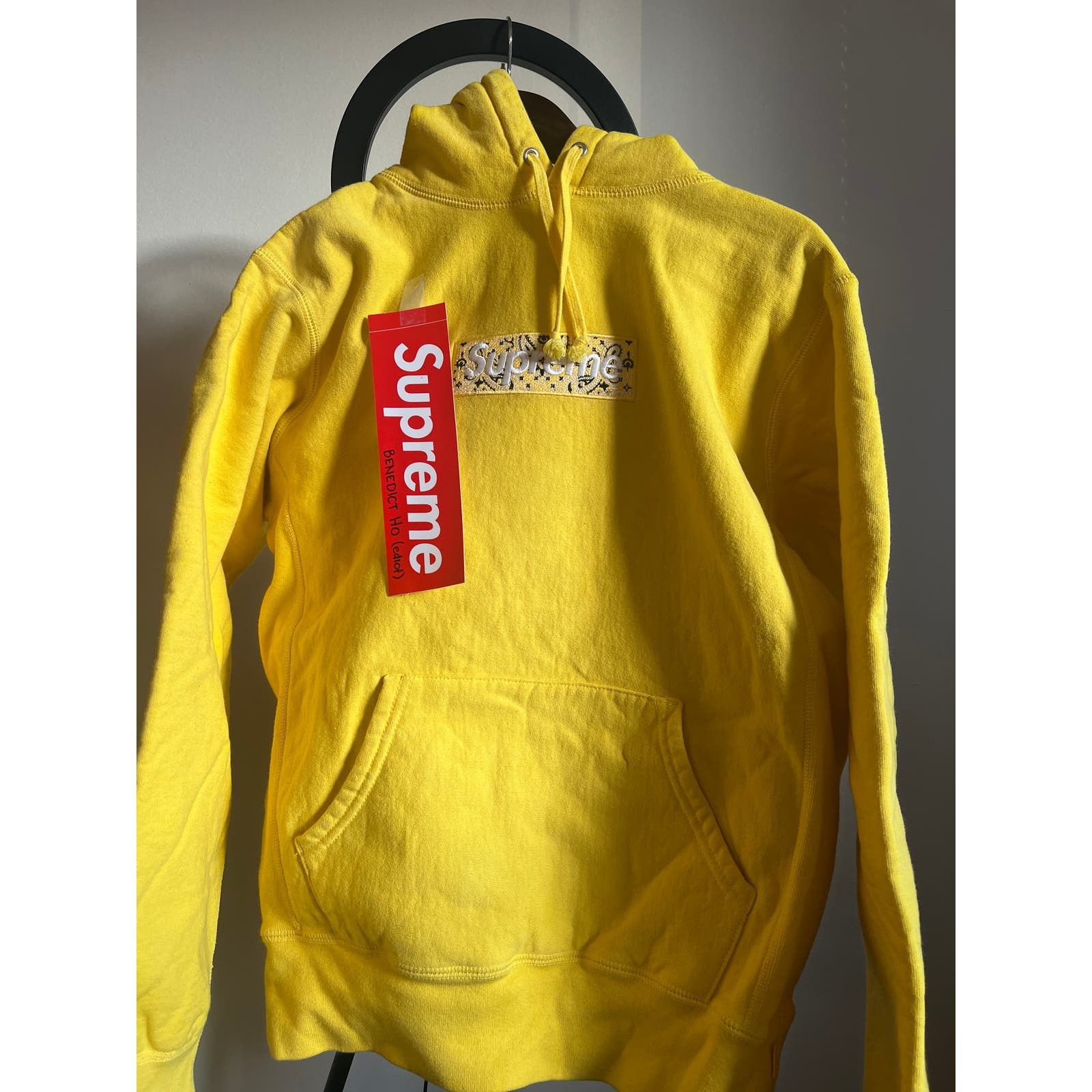 image of Supreme Yellow Bandana Box Logo Size S Small, Men's