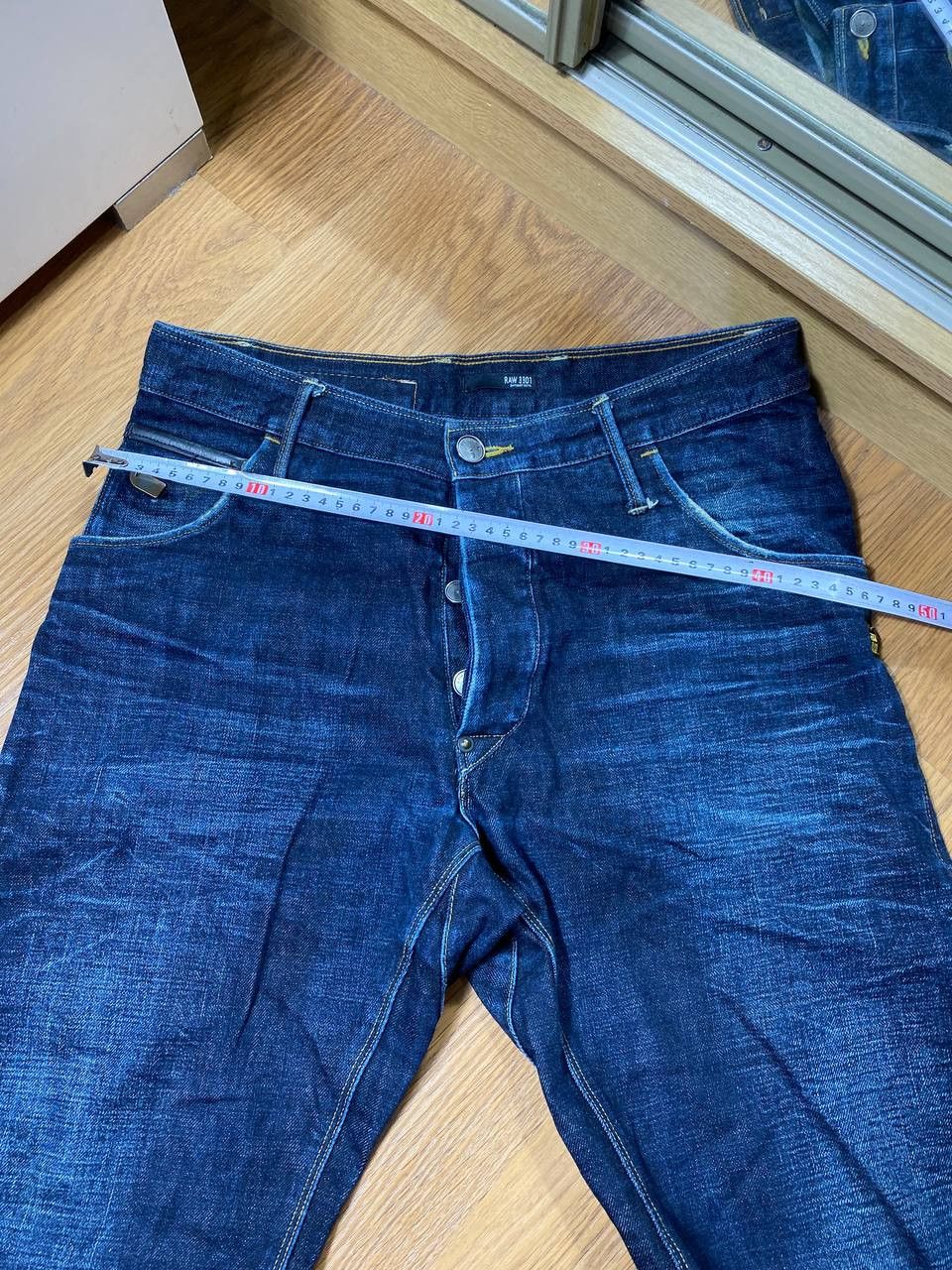G-Star Crazy Crash Dirty Baggy Faded Jean Japan Avant Garde Style Size US 31 - 18 Thumbnail