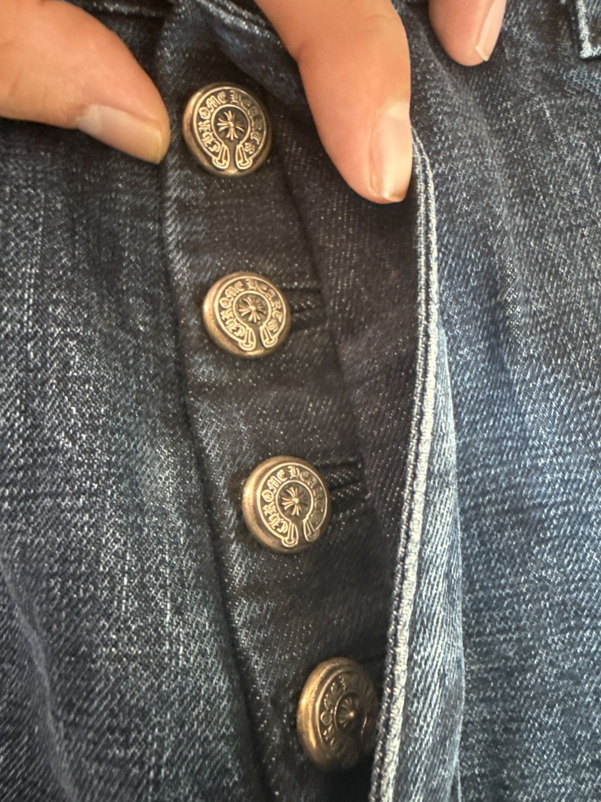 Chrome Hearts Chrome Hearts Straight Leg Blue Jeans Size US 34 / EU 50 - 10 Thumbnail