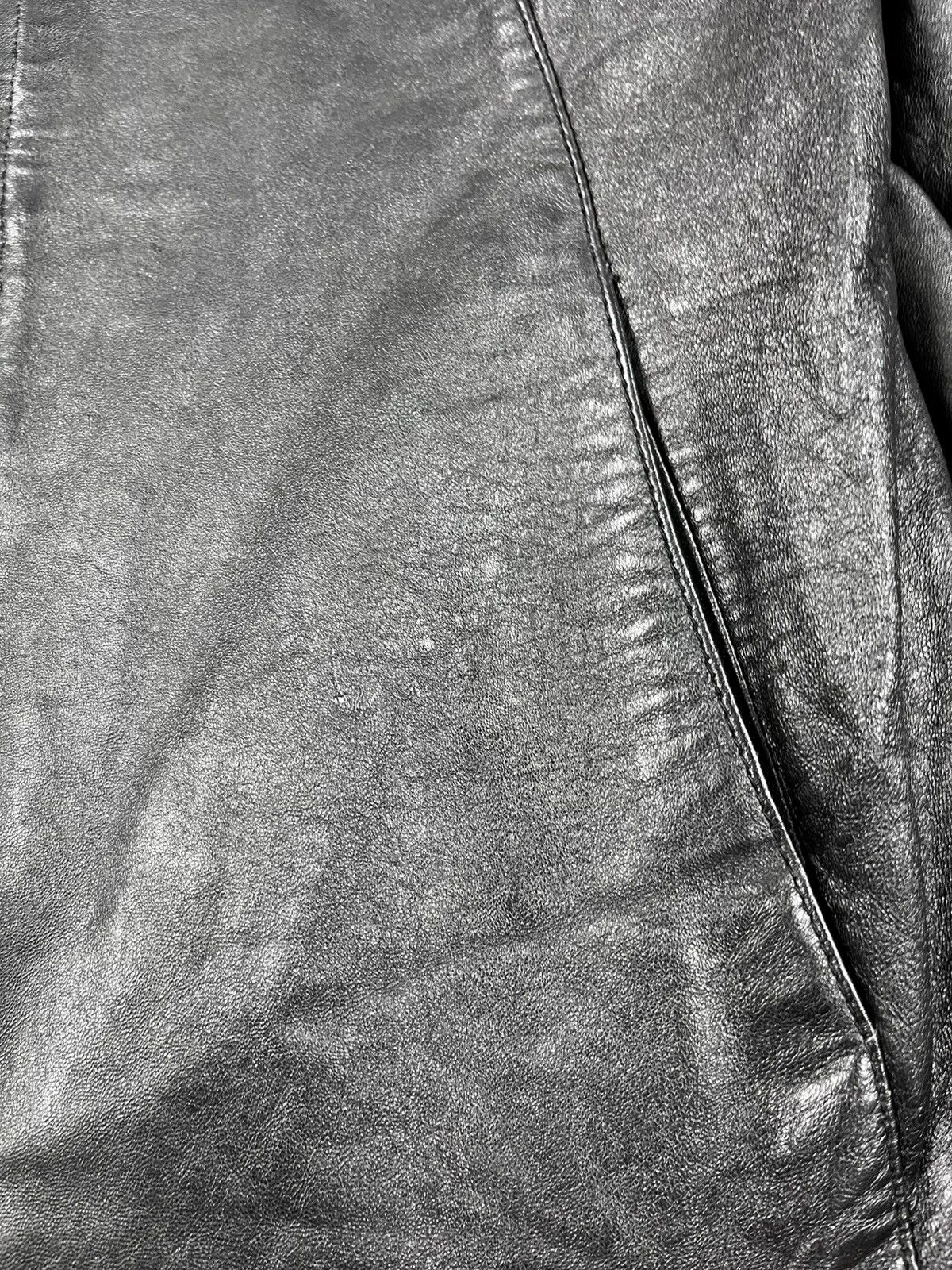 Leather Vintage Y2K leather jacket avantgarde biker style size 10 Size M / US 6-8 / IT 42-44 - 4 Thumbnail