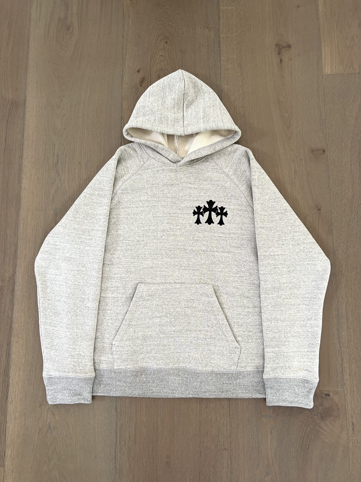 Chrome Hearts Chrome Hearts Triple Cross Grey Hoodie Size US L / EU 52-54 / 3 - 1 Thumbnail