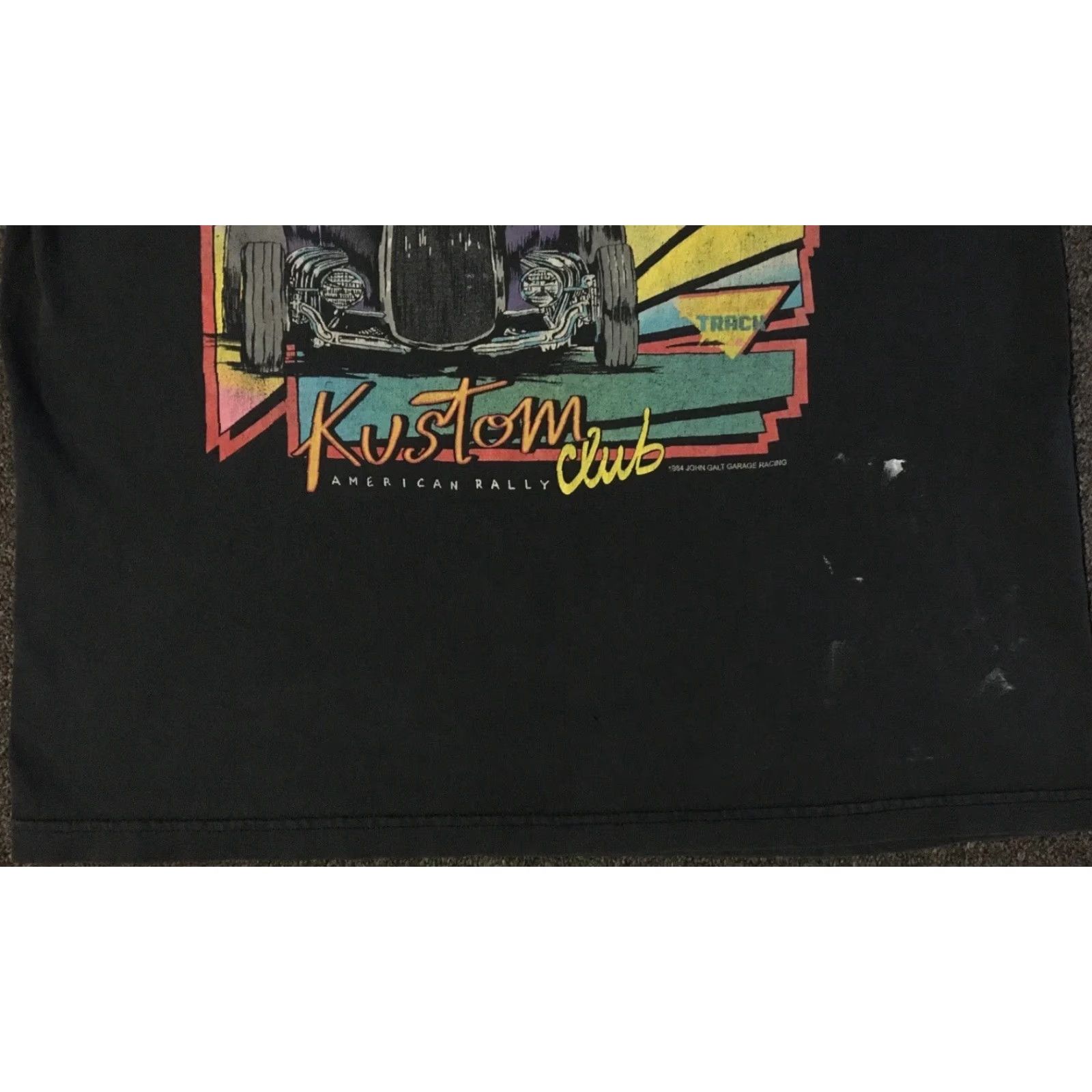 NASCAR Nike Shirt NASCAR Graphic Tee XL Black Distressed John Galt Thunder Racing Vintage Grunge Biker USA 80s 90s Car Racing Mens Size US XL / EU 56 / 4 - 4 Thumbnail