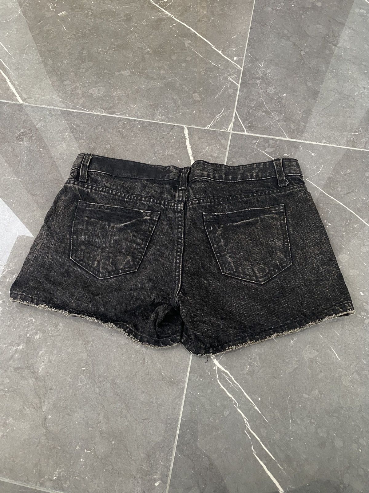 If Six Was Nine × Japanese Brand × Le Grande Bleu (L.G.B.) Wheel Denim Short Black Wash Lgb Kmrii Size 32" / US 10 / IT 46 - 4 Thumbnail
