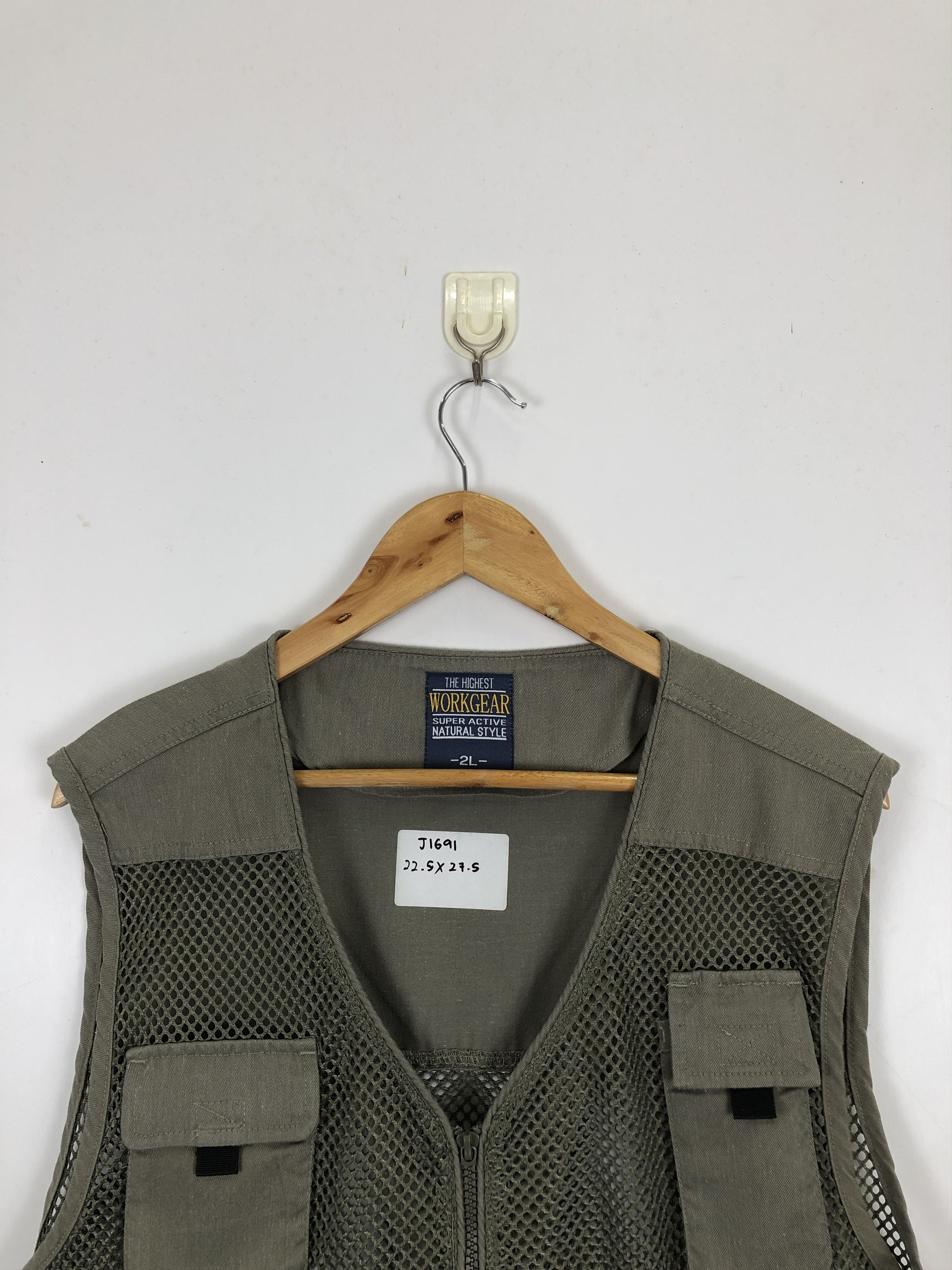 Japanese Brand Vintage Japanese Brand Multi Pocket Tactical Vest J1691 Size US XL / EU 56 / 4 - 2 Thumbnail