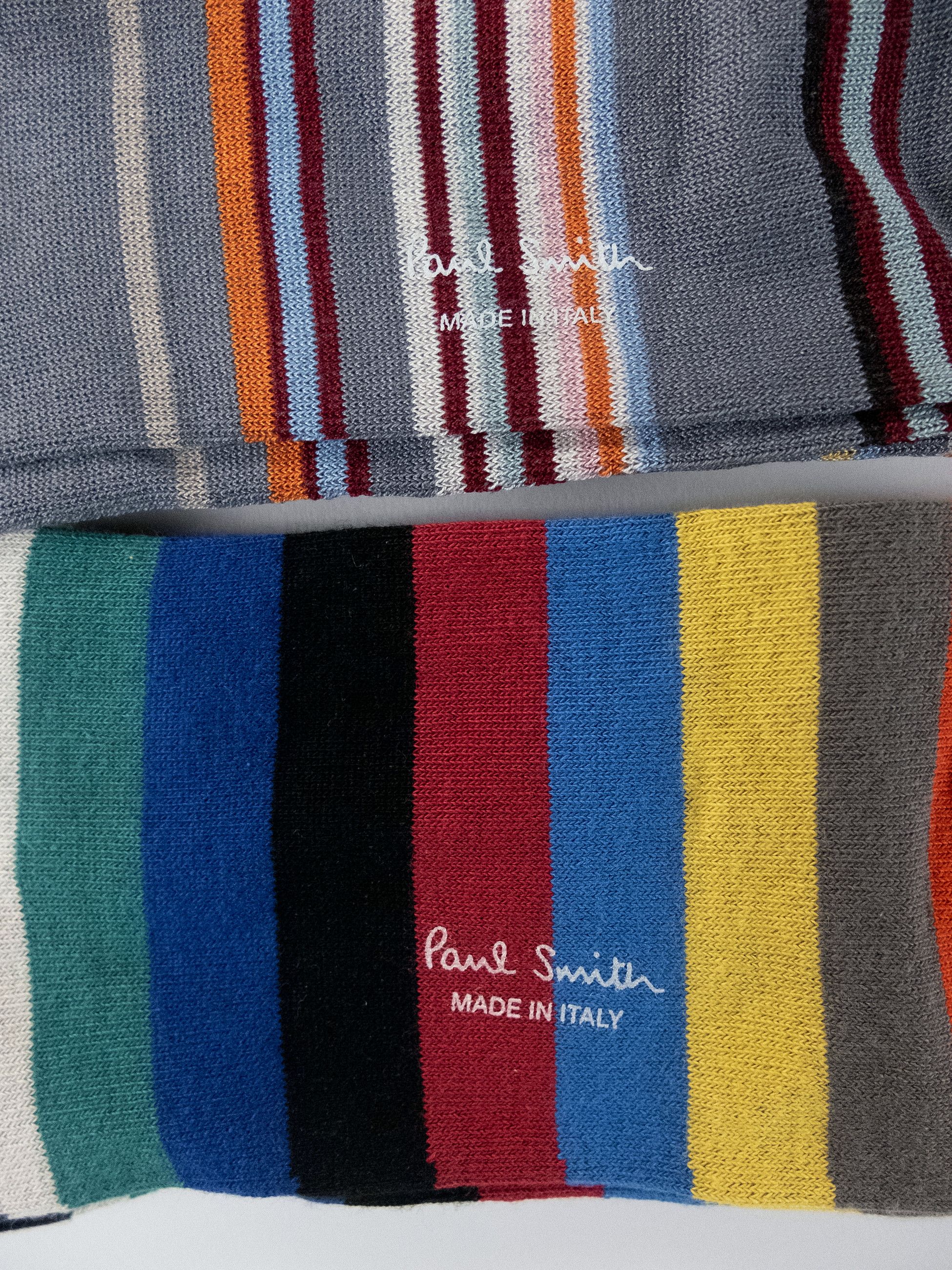 Paul Smith 3 pairs of Paul Smith colorful striped cotton blend socks q Size ONE SIZE - 4 Thumbnail