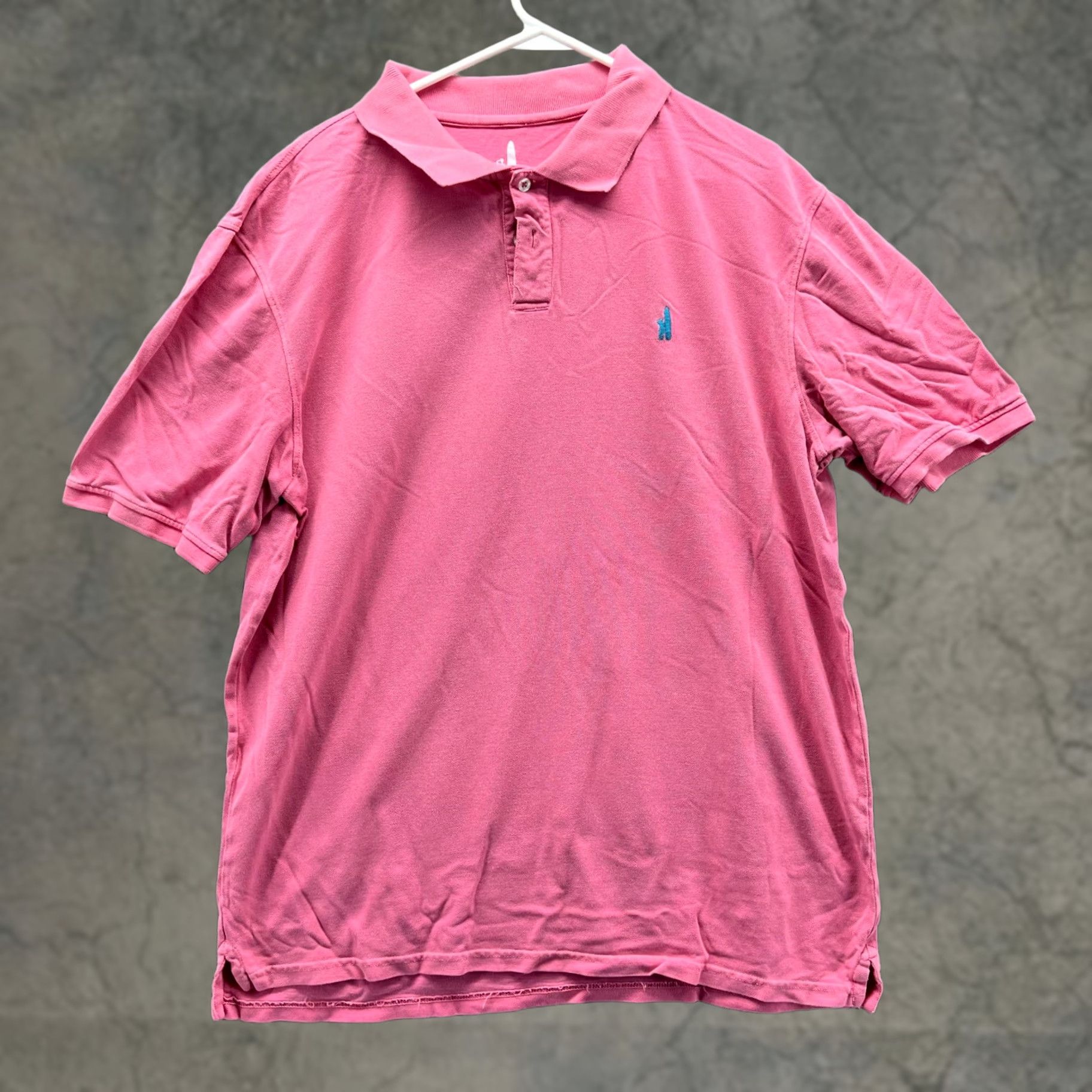 johnnie-O Johnnie-O Polo Shirt Men XL Adult Pink Cotton Preppy Logo Golf Shirt Size 46R - 1 Thumbnail