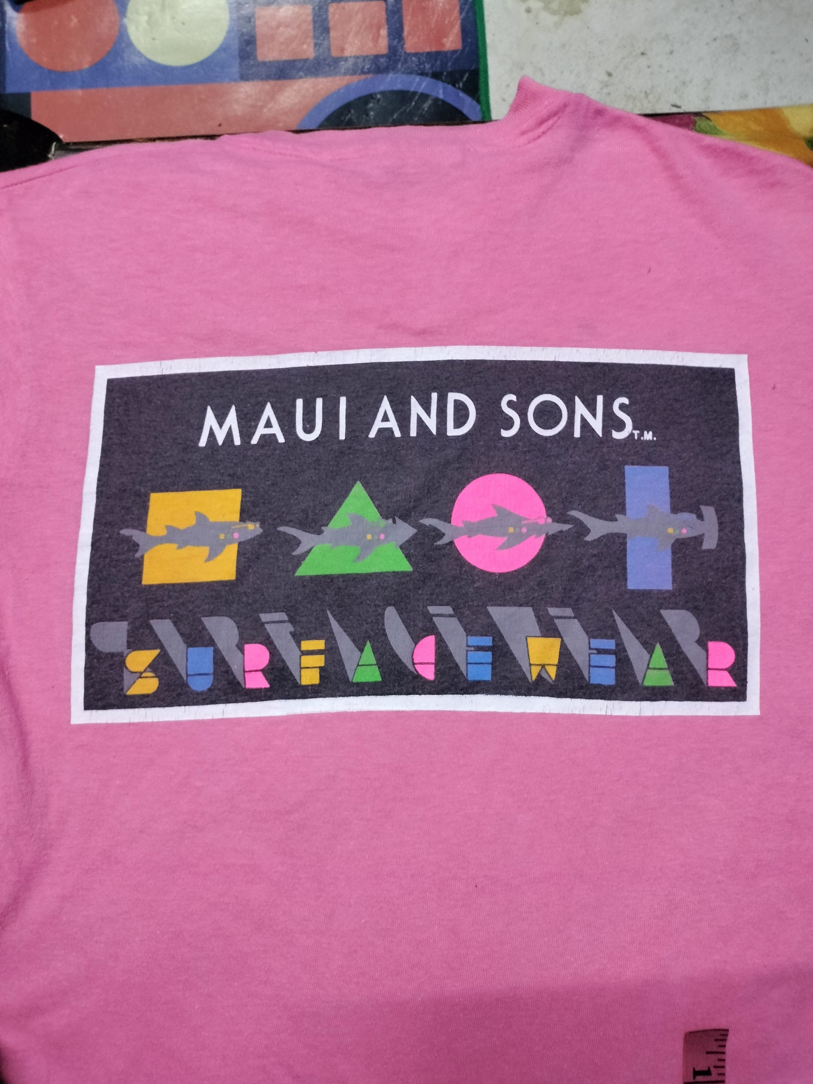 Maui and Sons × Vintage vintage 80s MAUI AND SONS tshirt Size US S / EU 44-46 / 1 - 4 Thumbnail