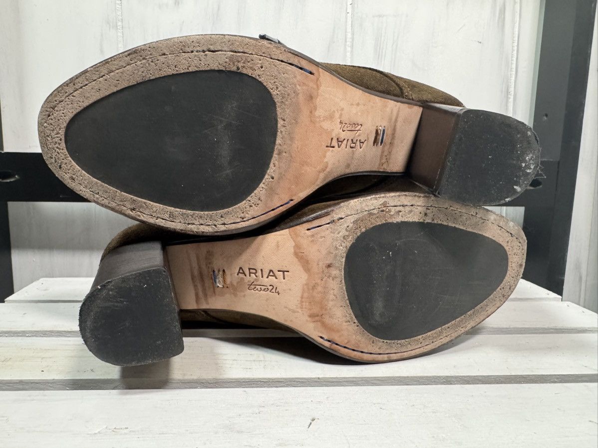 Ariat Ariat Two24 NEW Olive Green Leather Booties, Size 9.5 Size US 9.5 / IT 39.5 - 8 Thumbnail