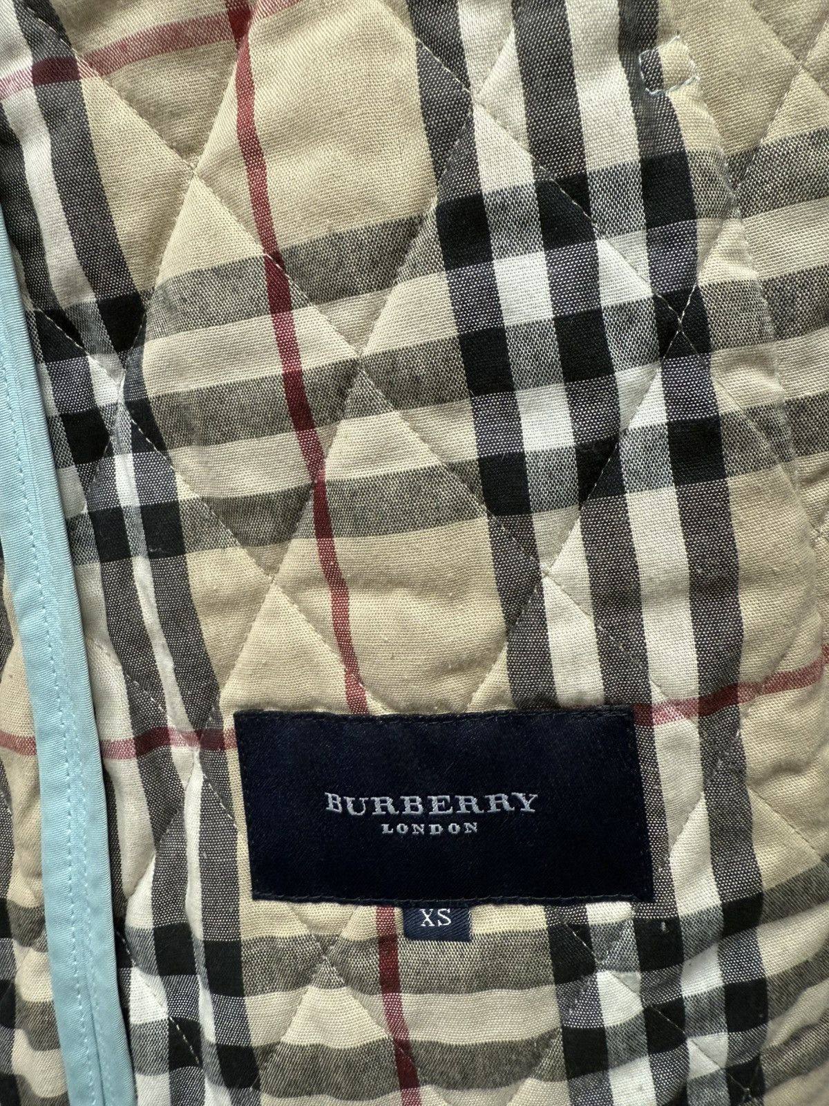 Burberry Classic Burberry Ladies Quilted Light Blue Jacket Size XS / US 0-2 / IT 36-38 - 10 Thumbnail
