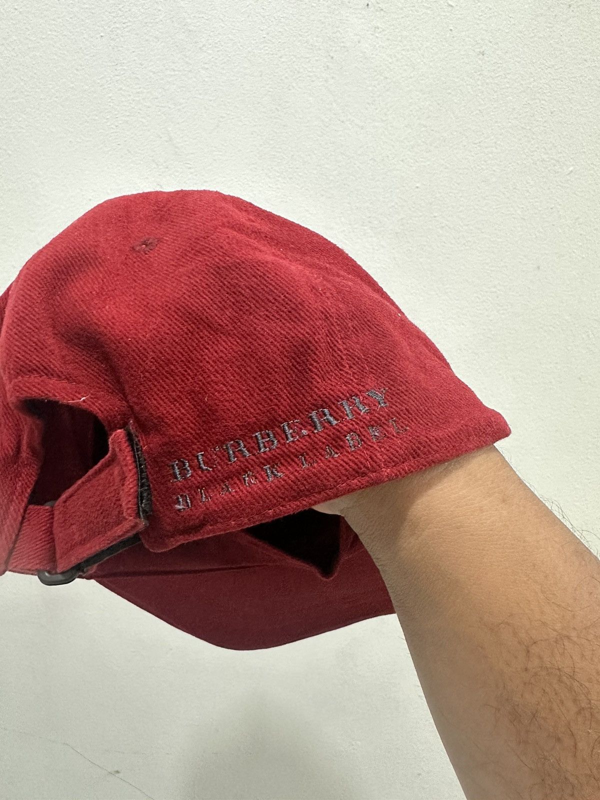 Burberry BIG LOGO Burberry Black Label Baseball Hat Size ONE SIZE - 6 Thumbnail