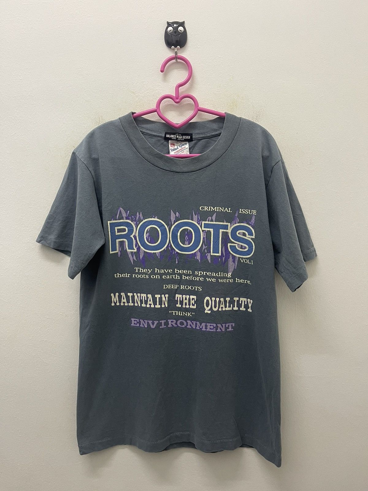Band Tees Rare 90s Vintage BALANCE WEAR DESIGN 1996 Japan Roots Vol. 1 Size US S / EU 44-46 / 1 - 1 Thumbnail