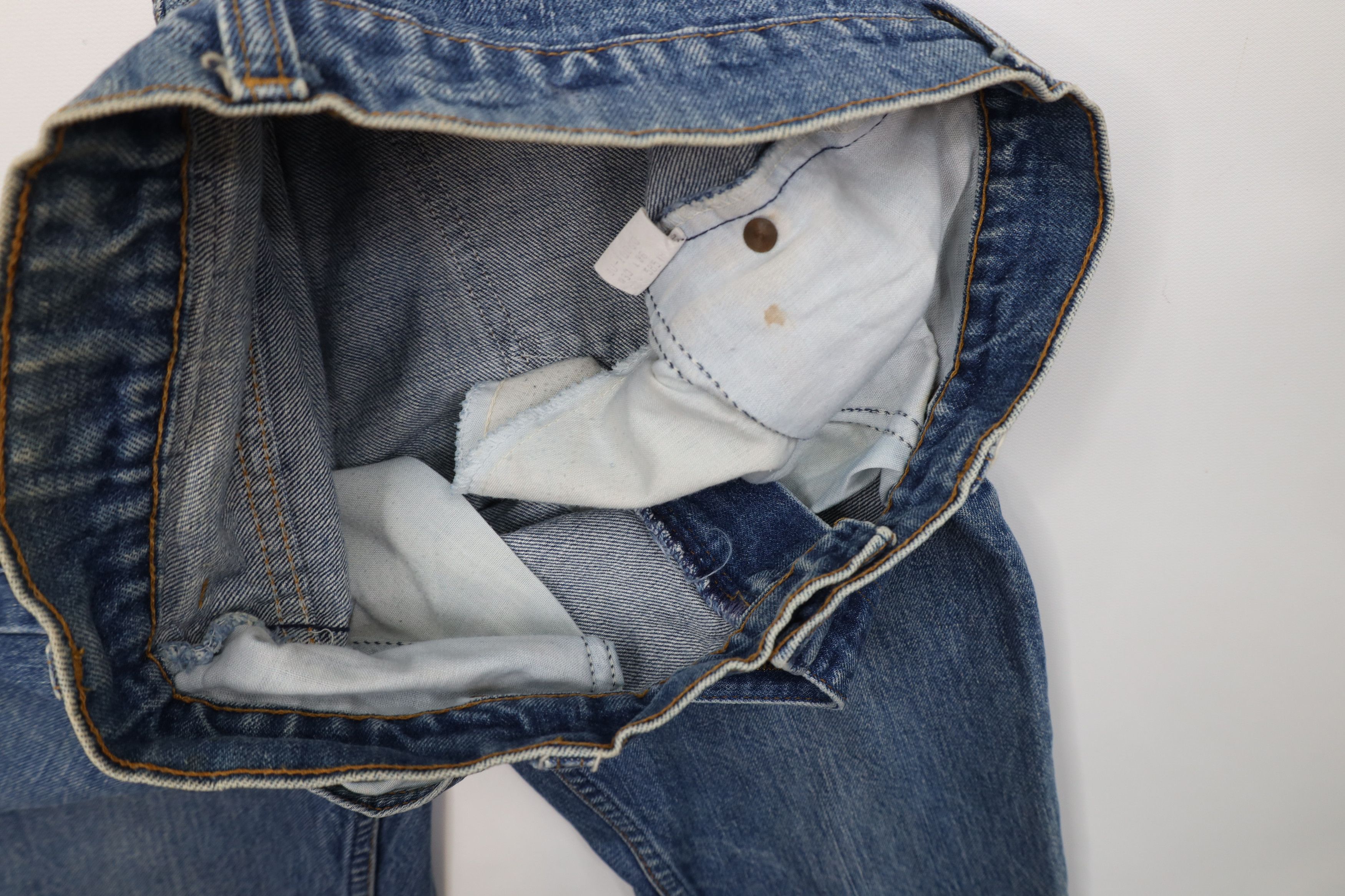 Vintage Vintage 70s 80s Streetwear Straight Leg Denim Jeans Blue USA Size US 30 / EU 46 - 10 Thumbnail