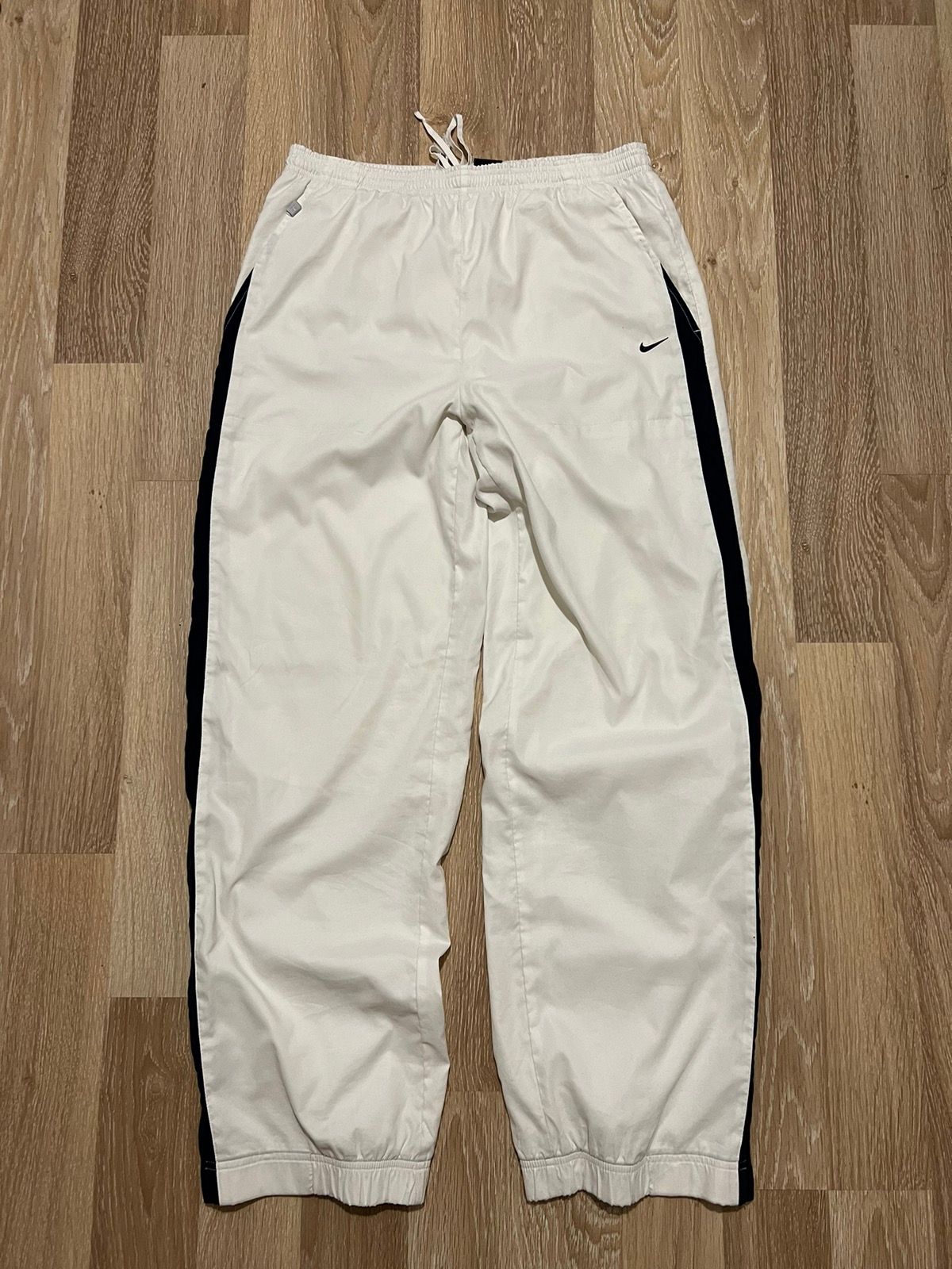 Pre-owned Nike X Vintage Nike Track Pants Vintage 90's Y2k In White