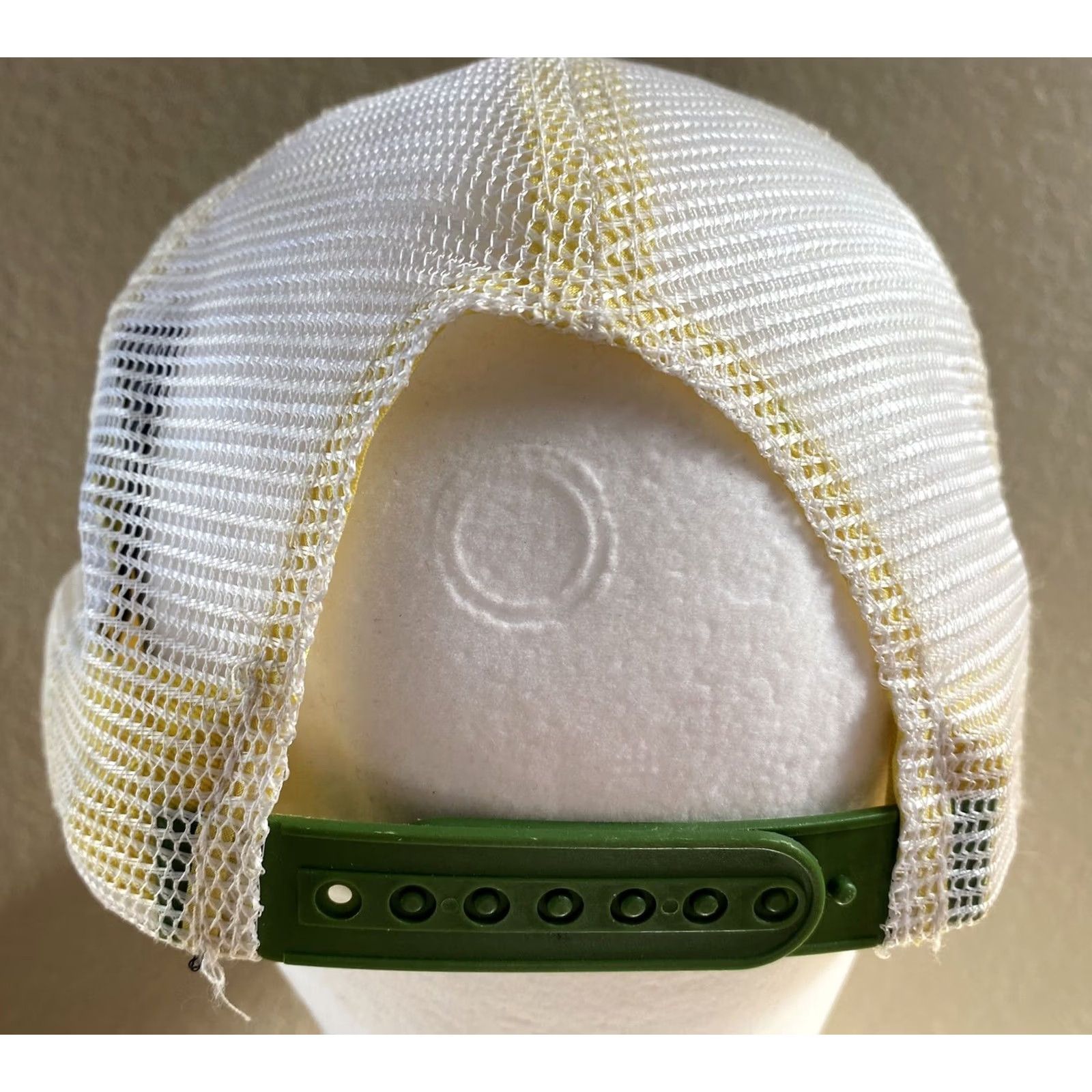 John Deere VINTAGE John Deere Trucker Hat Adjustable Green White Yellow Snapback Mens One Size White Size ONE SIZE - 5 Thumbnail