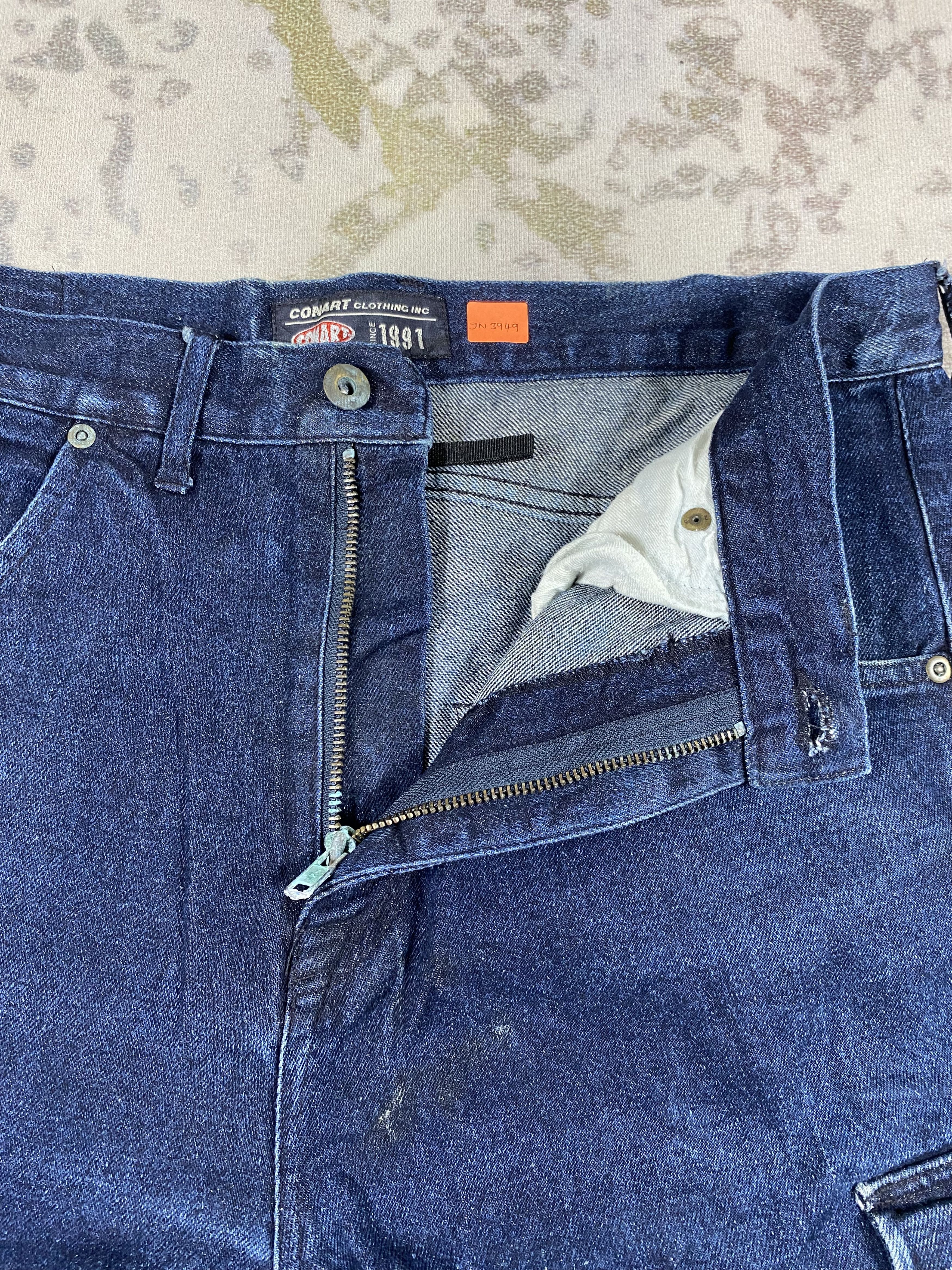 Girl Skateboards VINTAGE 90s CONART CLOTHING Baggy Denim Hip Hop Graffiti Size US 34 / EU 50 - 5 Thumbnail