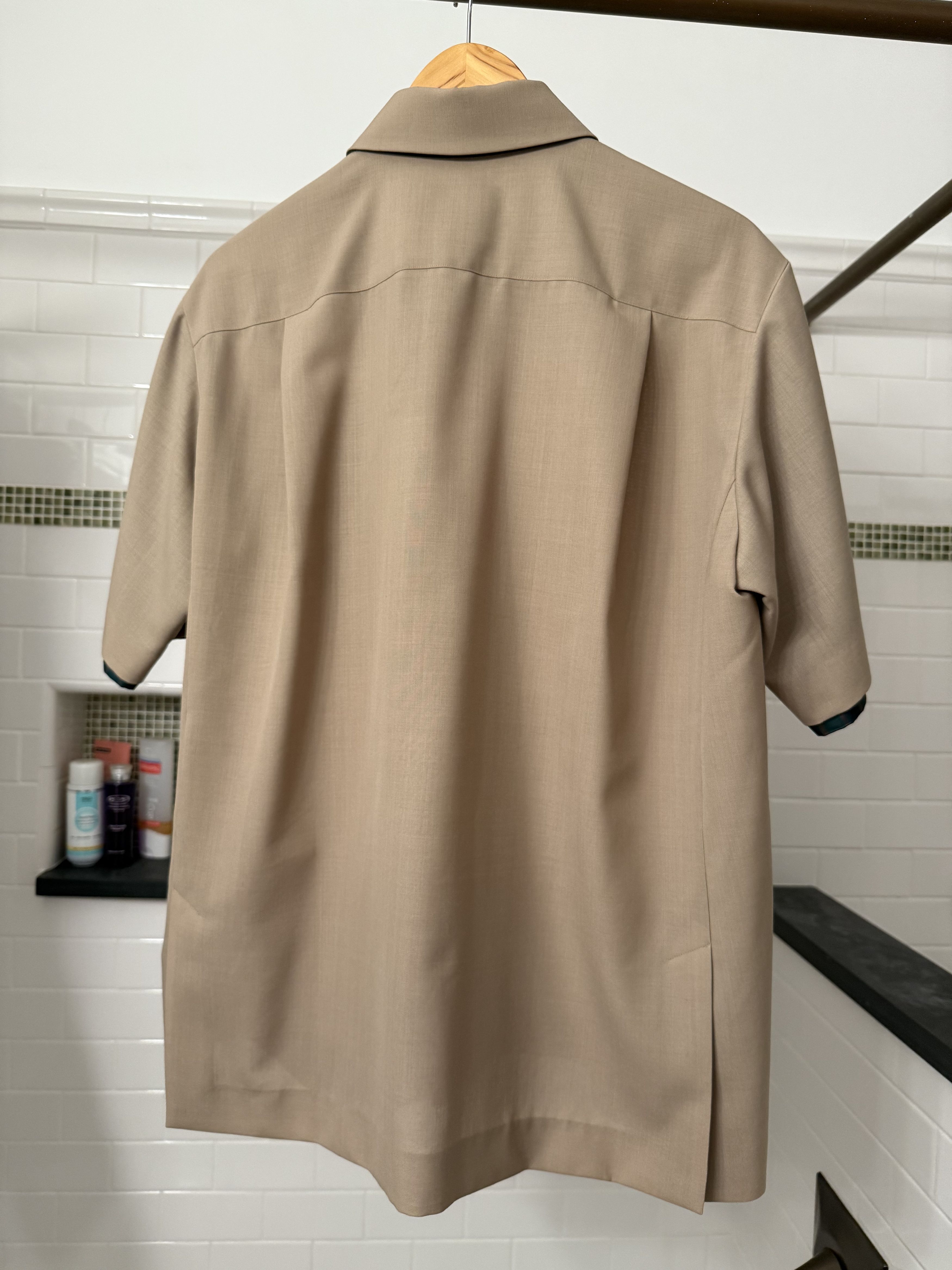 Sacai Sacia bouble layer short sleve button down shirt Size US M / EU 48-50 / 2 - 2 Thumbnail