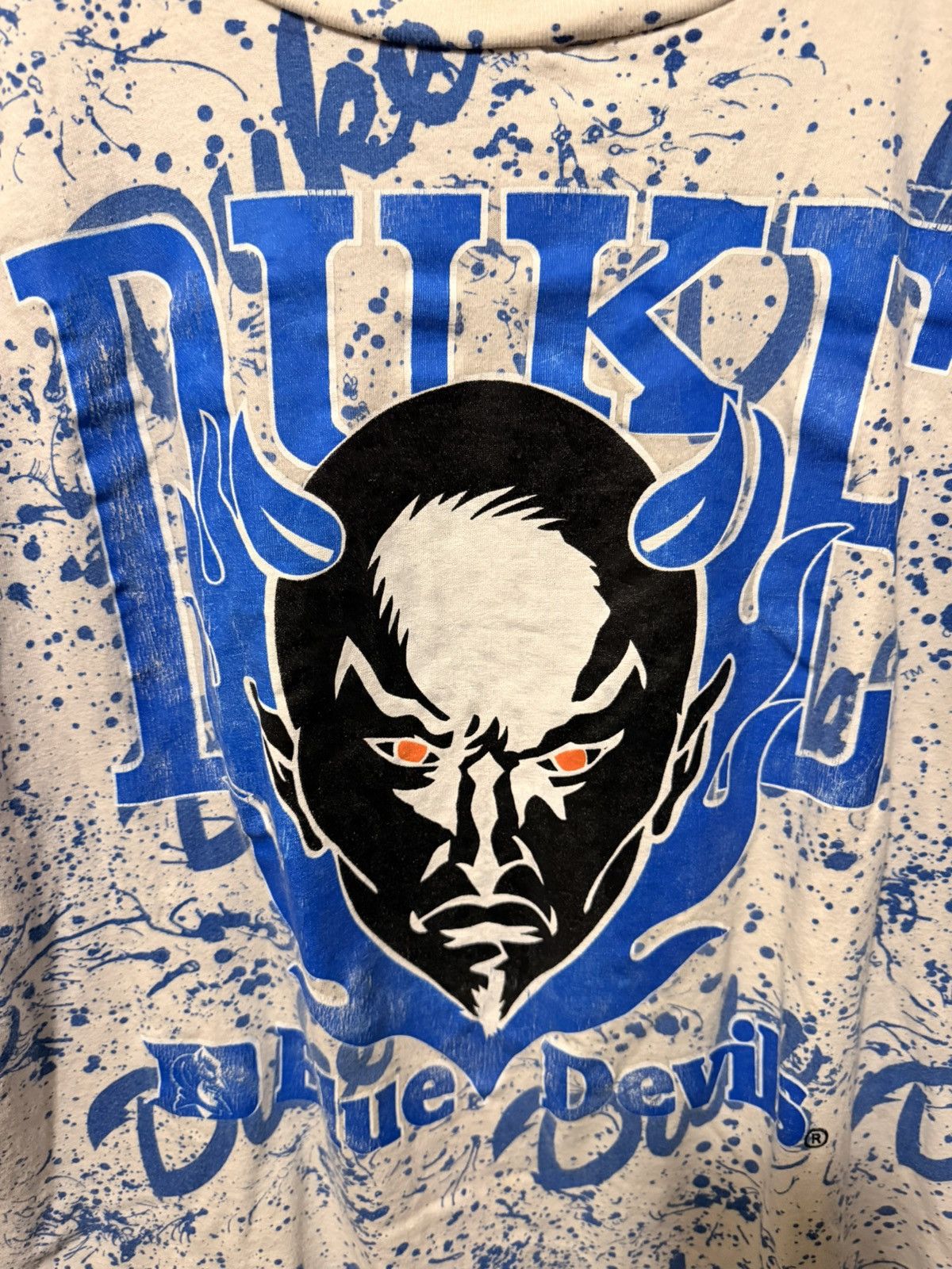 Vintage 90s vintage duke university blue devils all over print shirt Size US XL / EU 56 / 4 - 2 Thumbnail