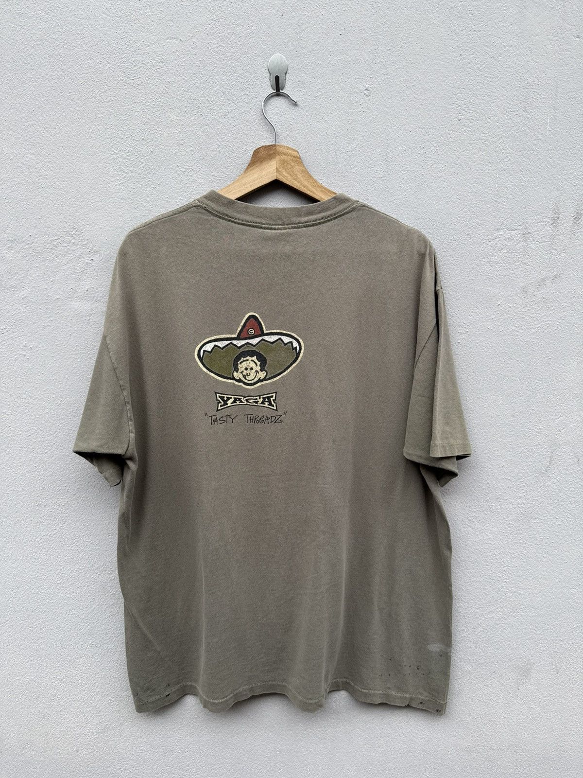 Thrasher Vintage 90’s YAGA "Tasty Threads" Rare Graphics Skate Tee Size US XL / EU 56 / 4 - 9 Thumbnail