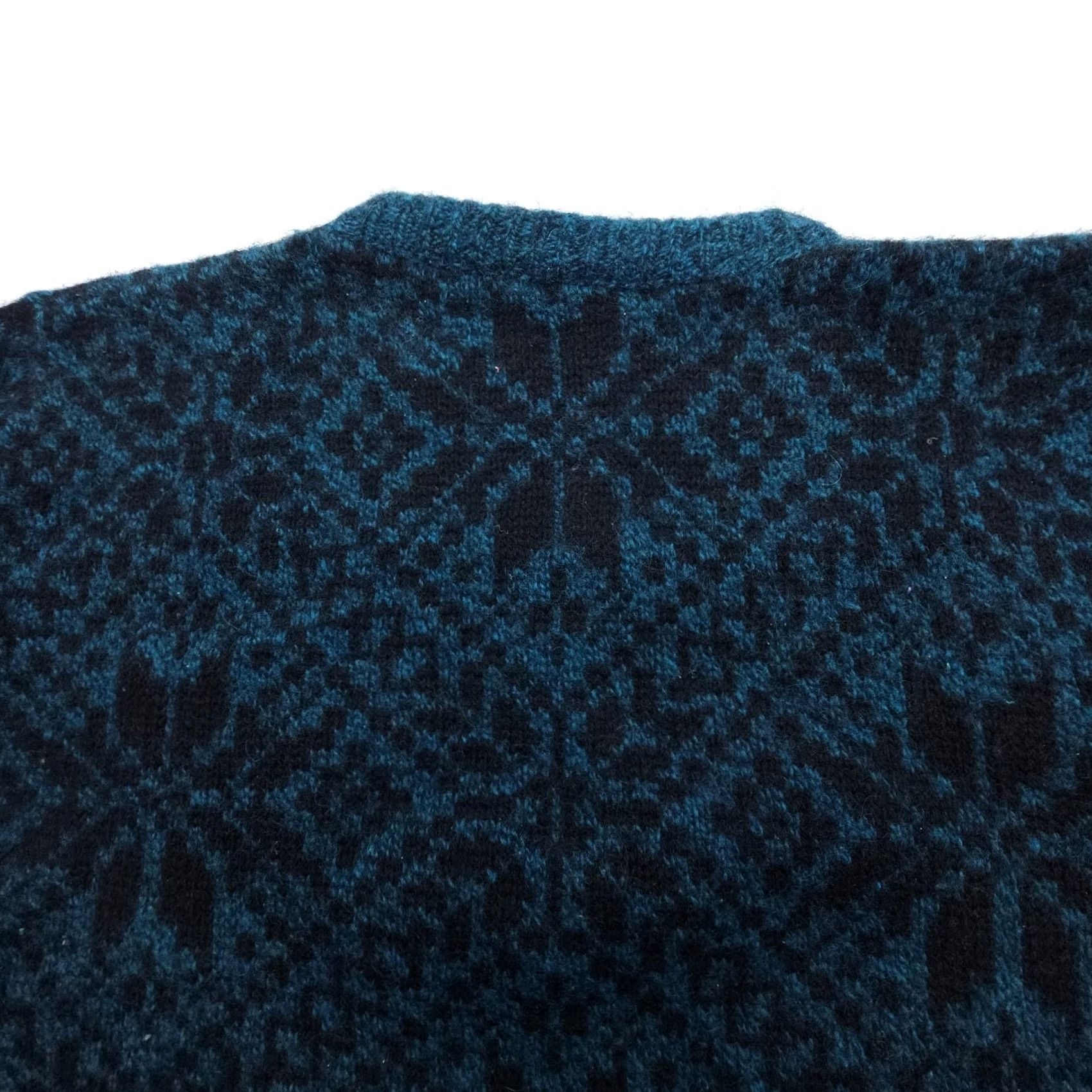 Vintage VINTAGE Environmental Clothing Sweater Mens L Blue Fair Isle Heavyweight Pullover Knit Crew Neck Wool Nylon Casual 80s 90s United States Mens Size US L / EU 52-54 / 3 - 8 Thumbnail