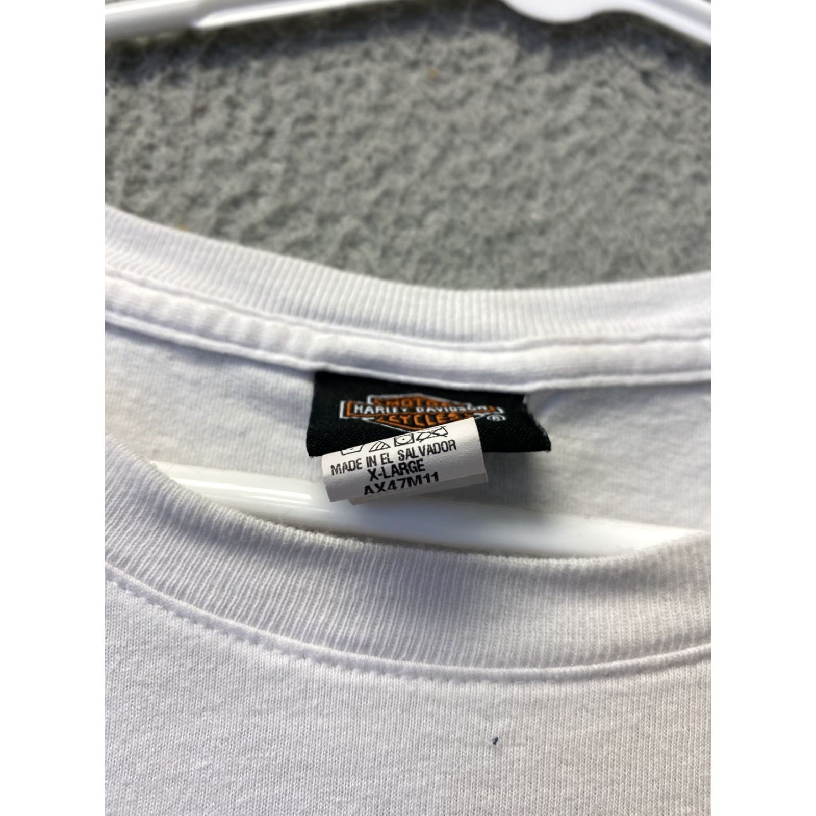 Harley Davidson Harley-Davidson Shirt Women XL White Crew Neck Cotton T-Shirt 110-15 Womens Size XL / US 12-14 / IT 48-50 - 4 Thumbnail