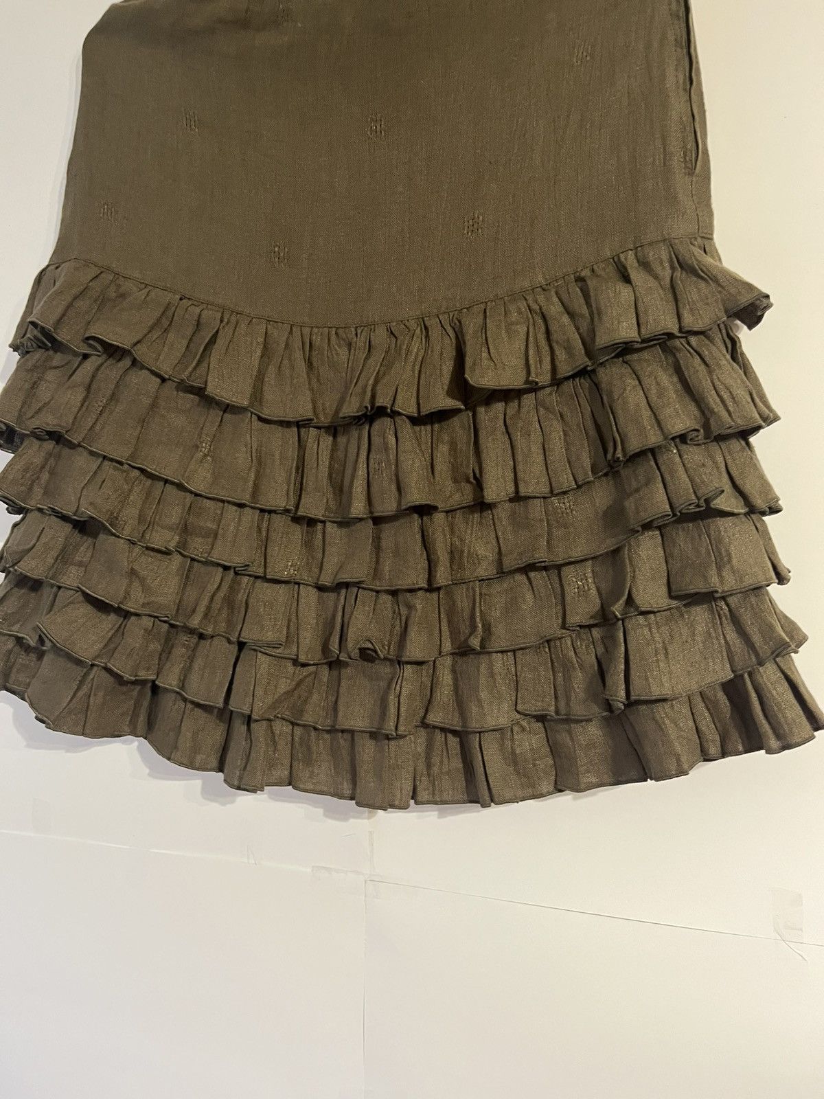 Other Umbreto Ginocchietti Avant Garde Linen Mini Skirt Size 27" / US 4 / IT 40 - 4 Thumbnail
