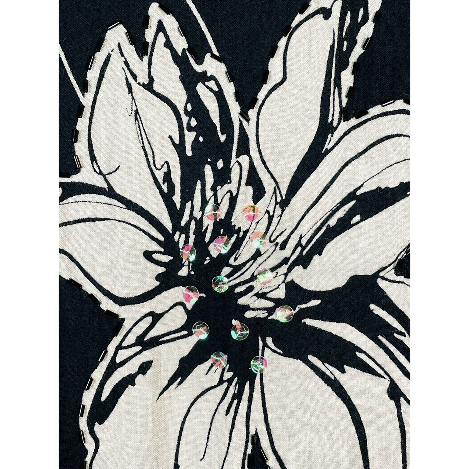 Other R & K Black Long Tie Back Women size 6 rayon Black Tropical Size M / US 6-8 / IT 42-44 - 2 Thumbnail
