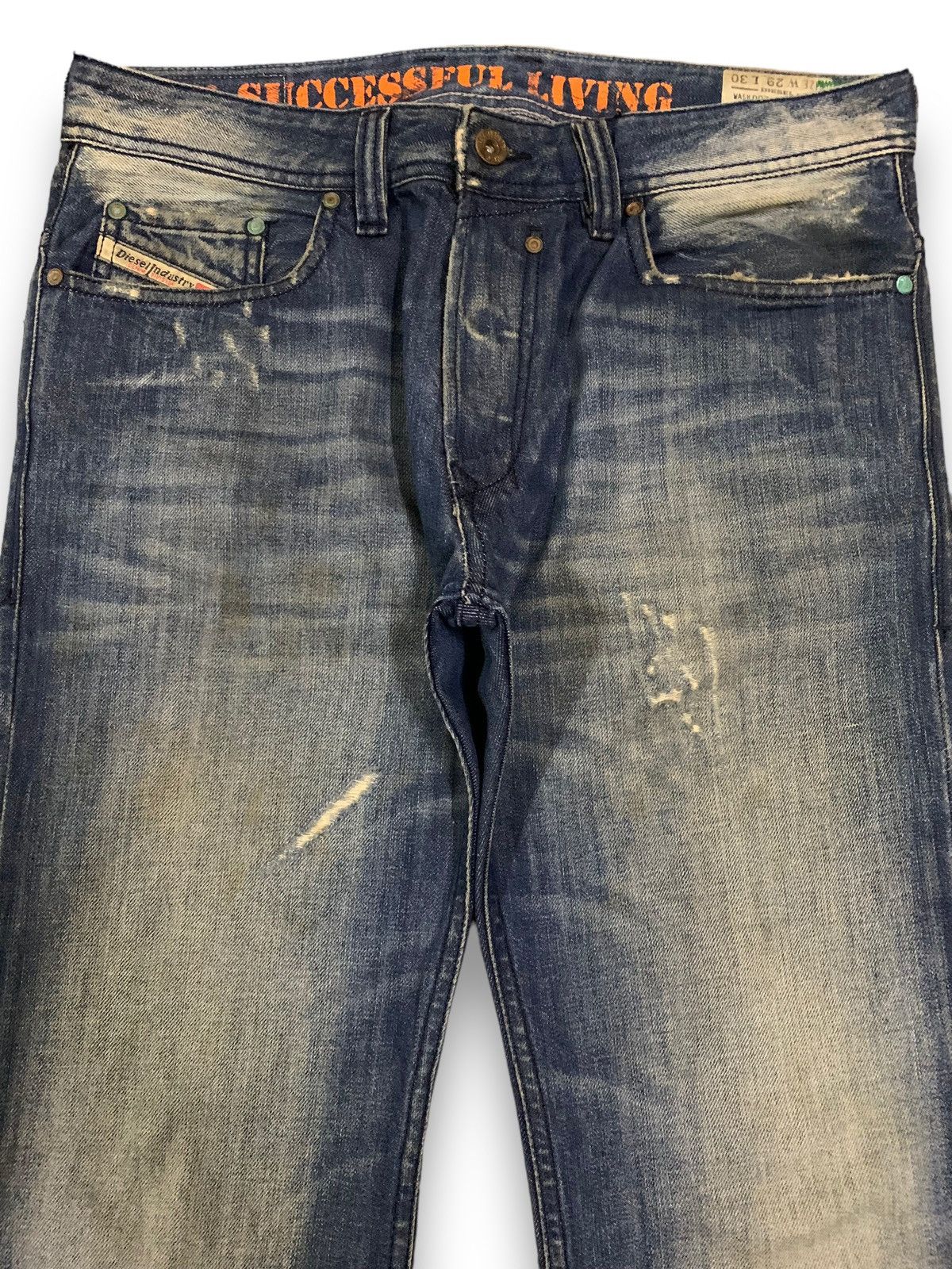 Diesel Vintage Diesel Industry Safado Mud Wash Button Fly Jeans Size US 31 - 3 Thumbnail