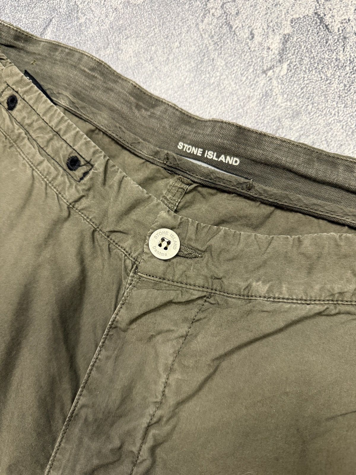 Stone Island Stone Island Denim Crazy Cargo Baggy Pants Japanese Style Size US 33 - 8 Thumbnail
