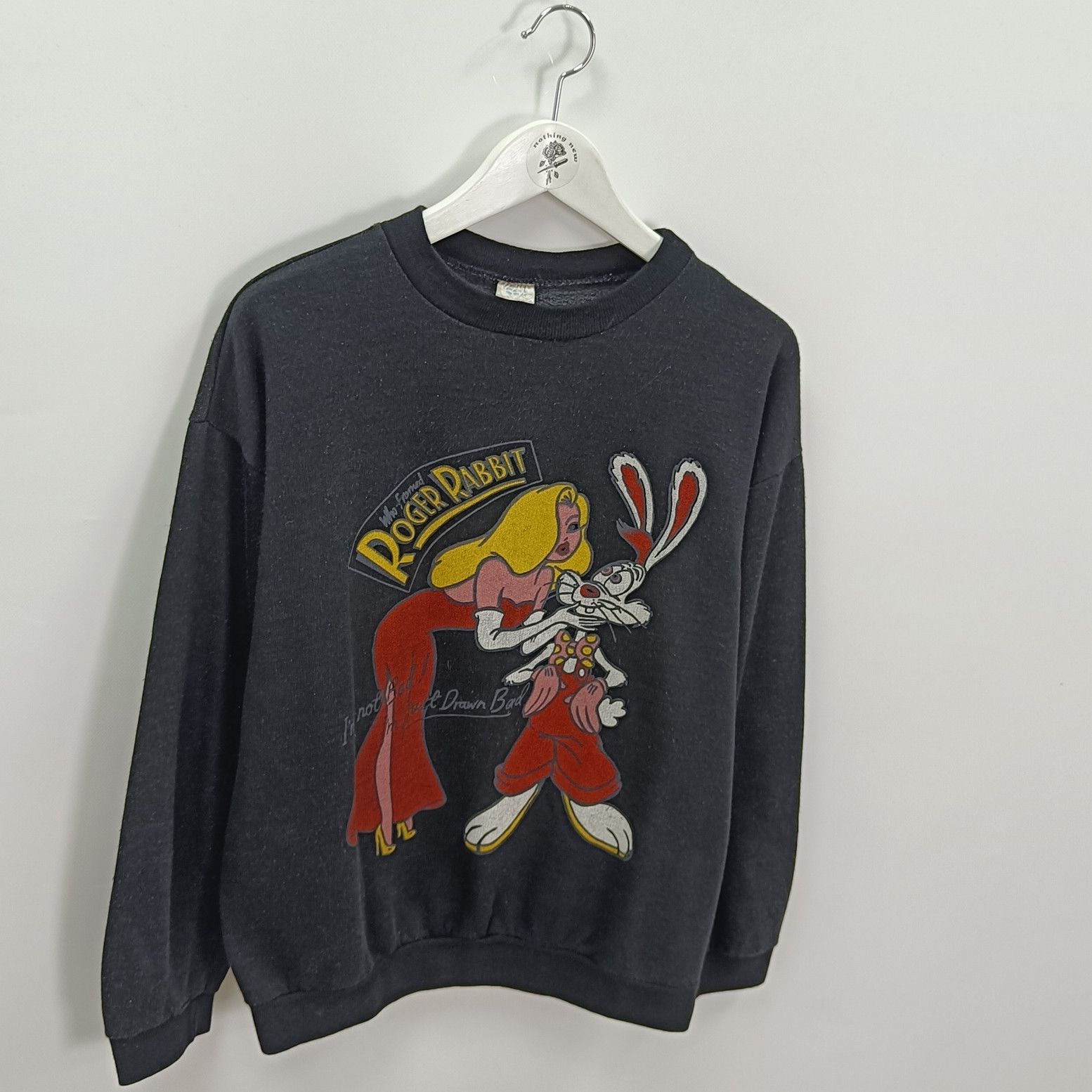 Vintage Vintage 80s Roger Rabbit movie sweatshirt Size US M / EU 48-50 / 2 - 2 Thumbnail