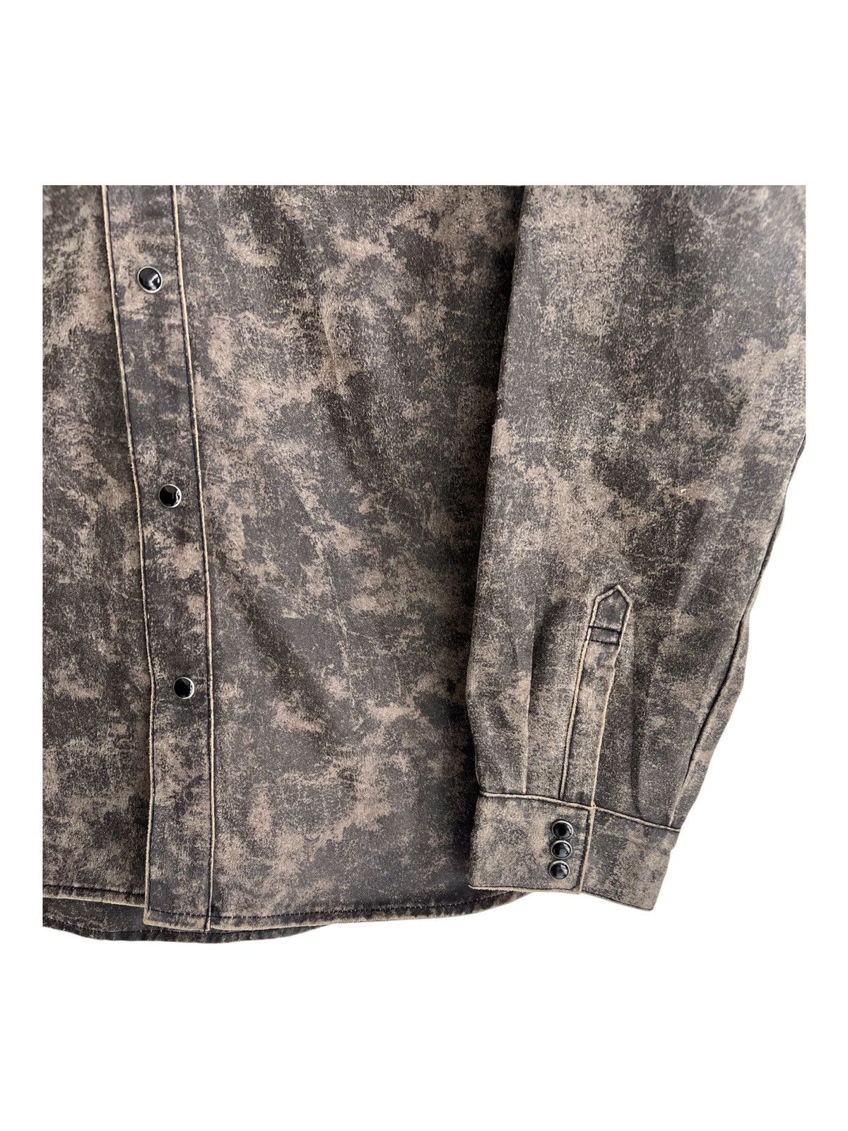 Japanese Brand × Tornado Mart × Yasuyuki Ishii Y2K Rusty Black Mosaic Snap Button Western Shirt Work Jacket Size US M / EU 48-50 / 2 - 5 Thumbnail