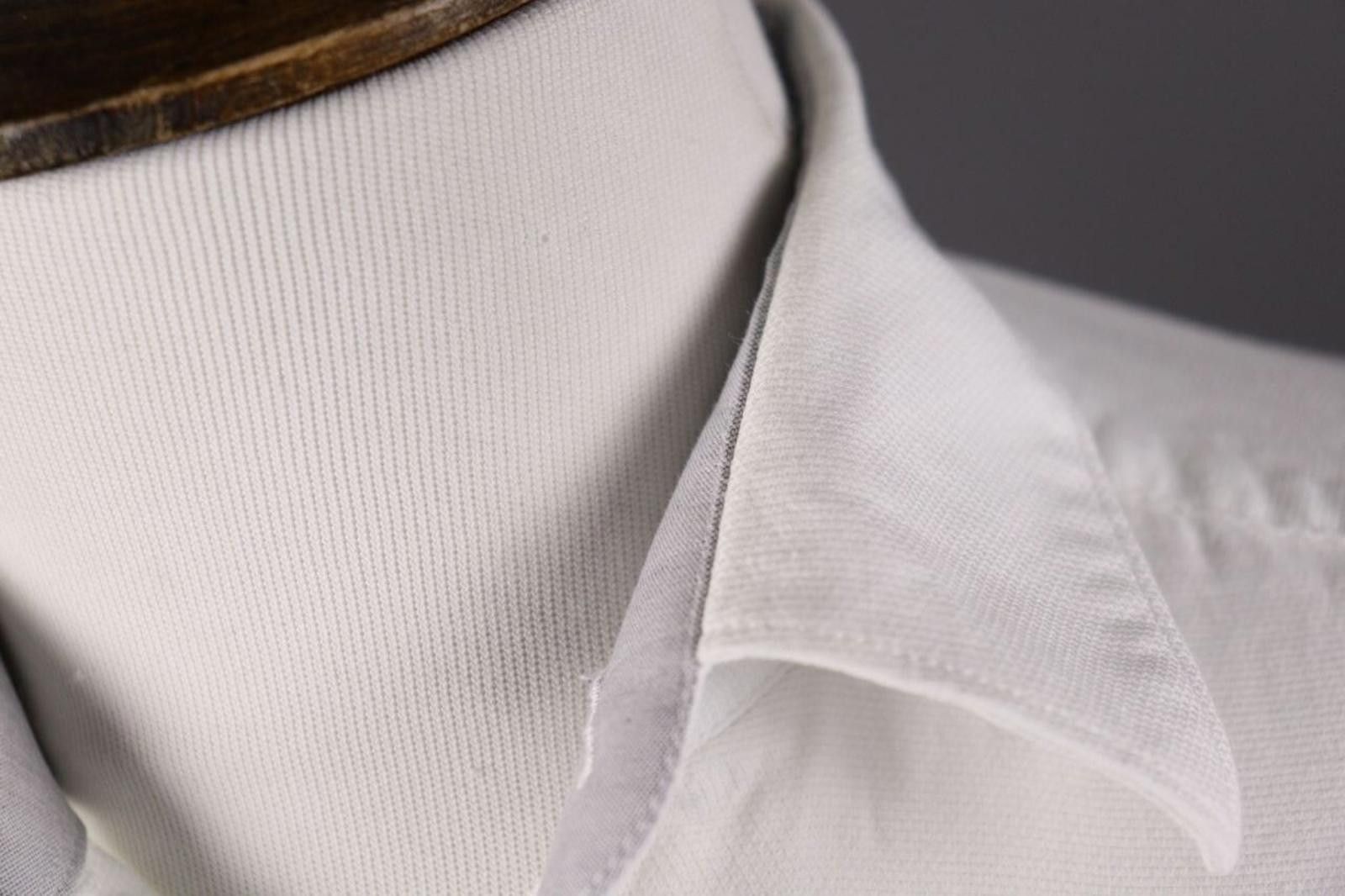 Designer Hackett London Slim Fit White Button Down Shirt Size S Size US S / EU 44-46 / 1 - 4 Thumbnail
