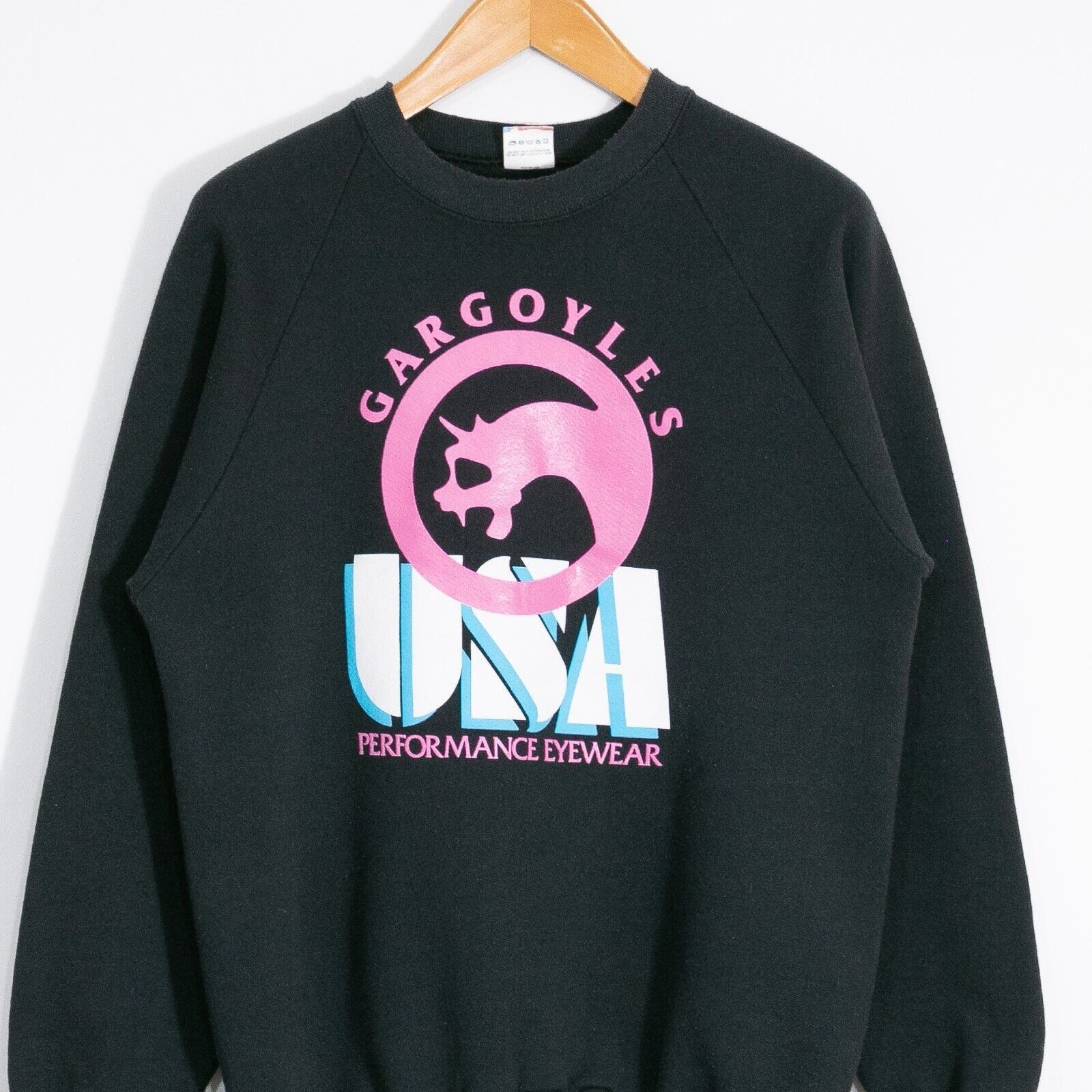 Vintage Vintage 90s Gargoyles Sunglasses Sweatshirt Large - Black Size US L / EU 52-54 / 3 - 2 Thumbnail