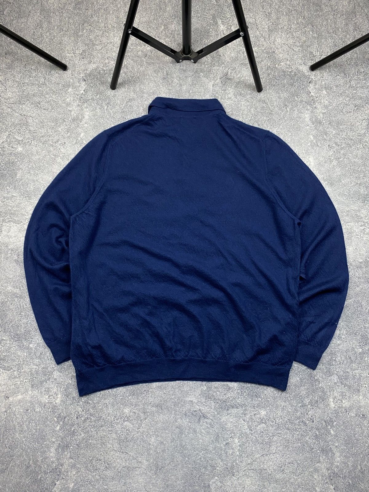 Gran Sasso Gran Sasso Wool Polo Pullover Sweater Size US M / EU 48-50 / 2 - 2 Thumbnail