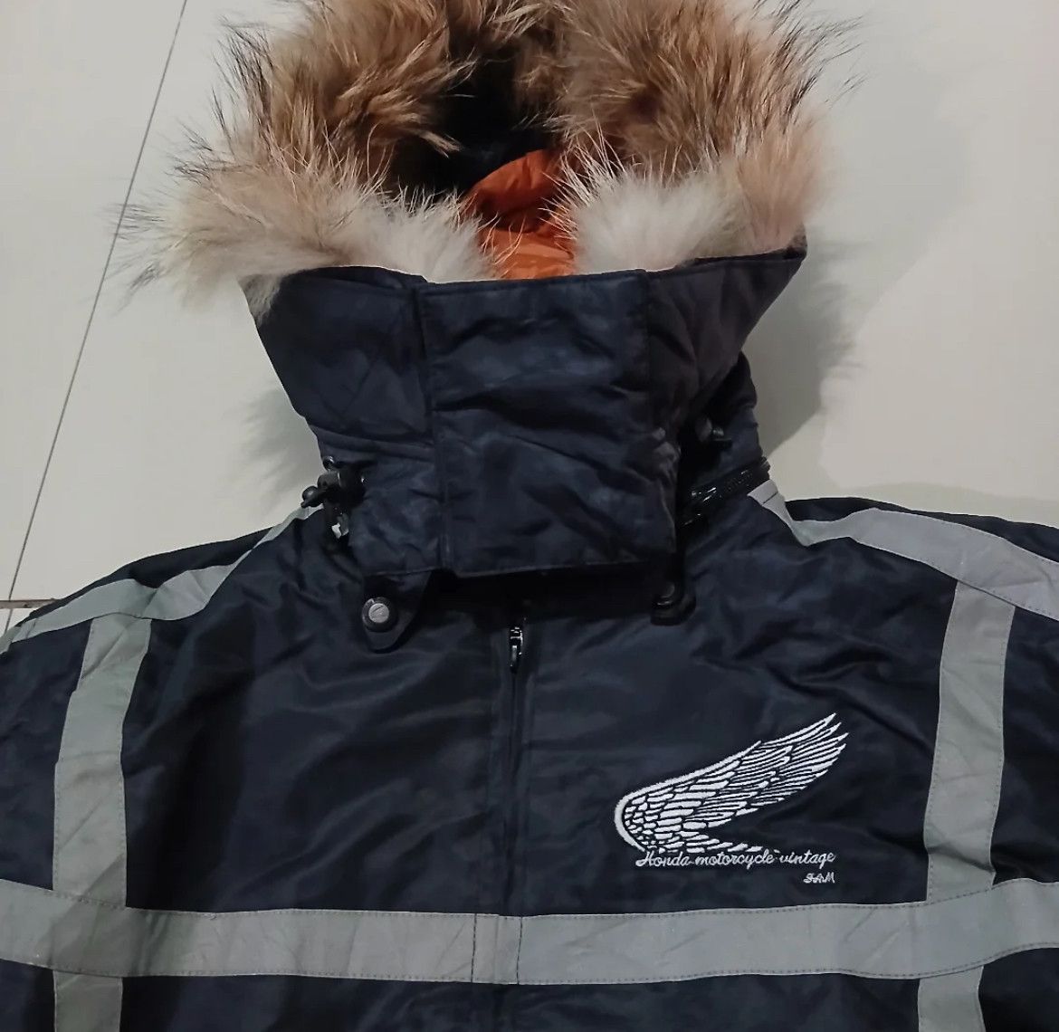 SHINICHIRO ARAKAWA 2000s Honda Fur Protector Motorcycle Hodded Lgb Ifsix Size US L / EU 52-54 / 3 - 3 Thumbnail