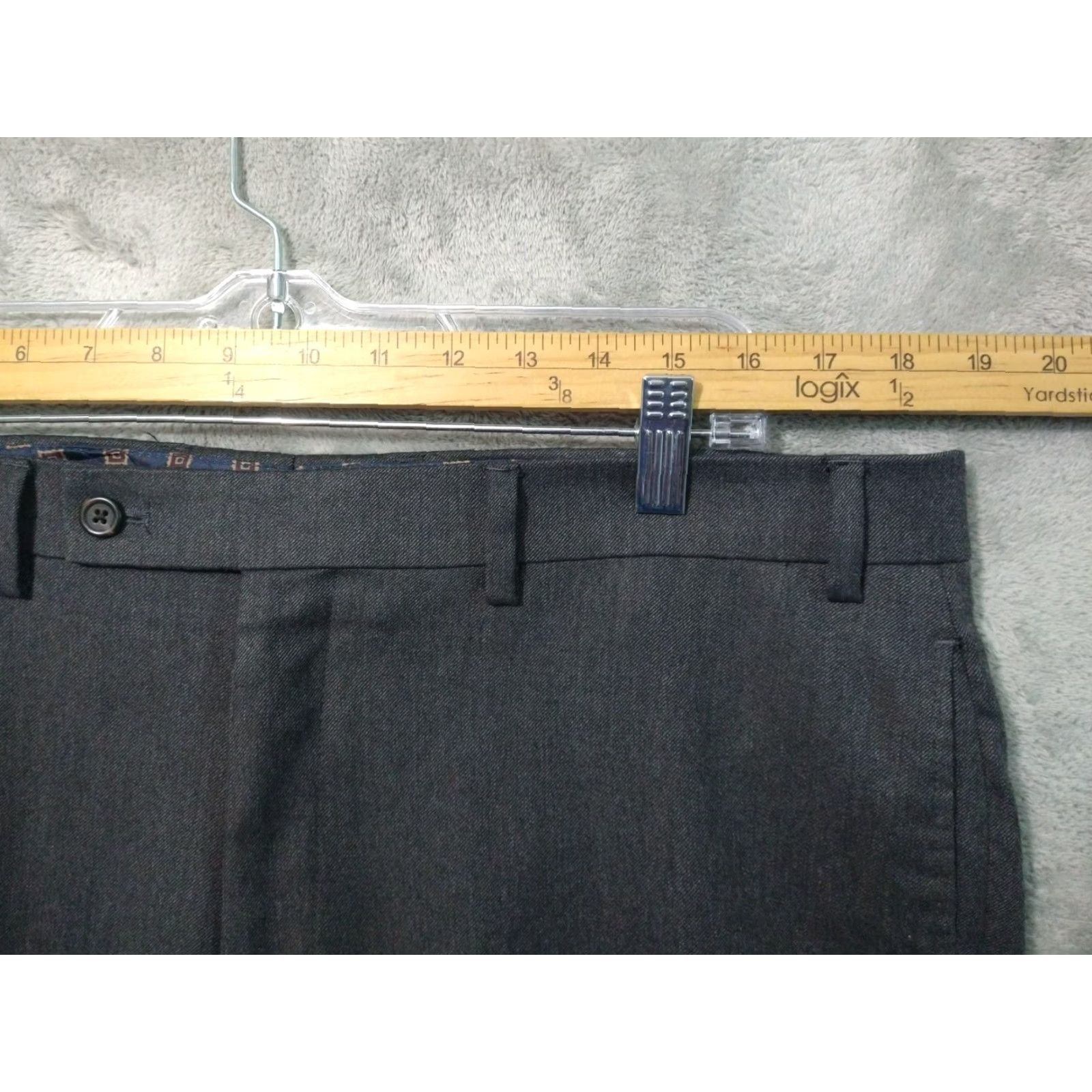 Ralph Lauren Ralph Lauren Dress Pants Mens 36 Gray Flat Front Tapered Leg Slacks Personalize: No Size US 36 / EU 52 - 3 Thumbnail