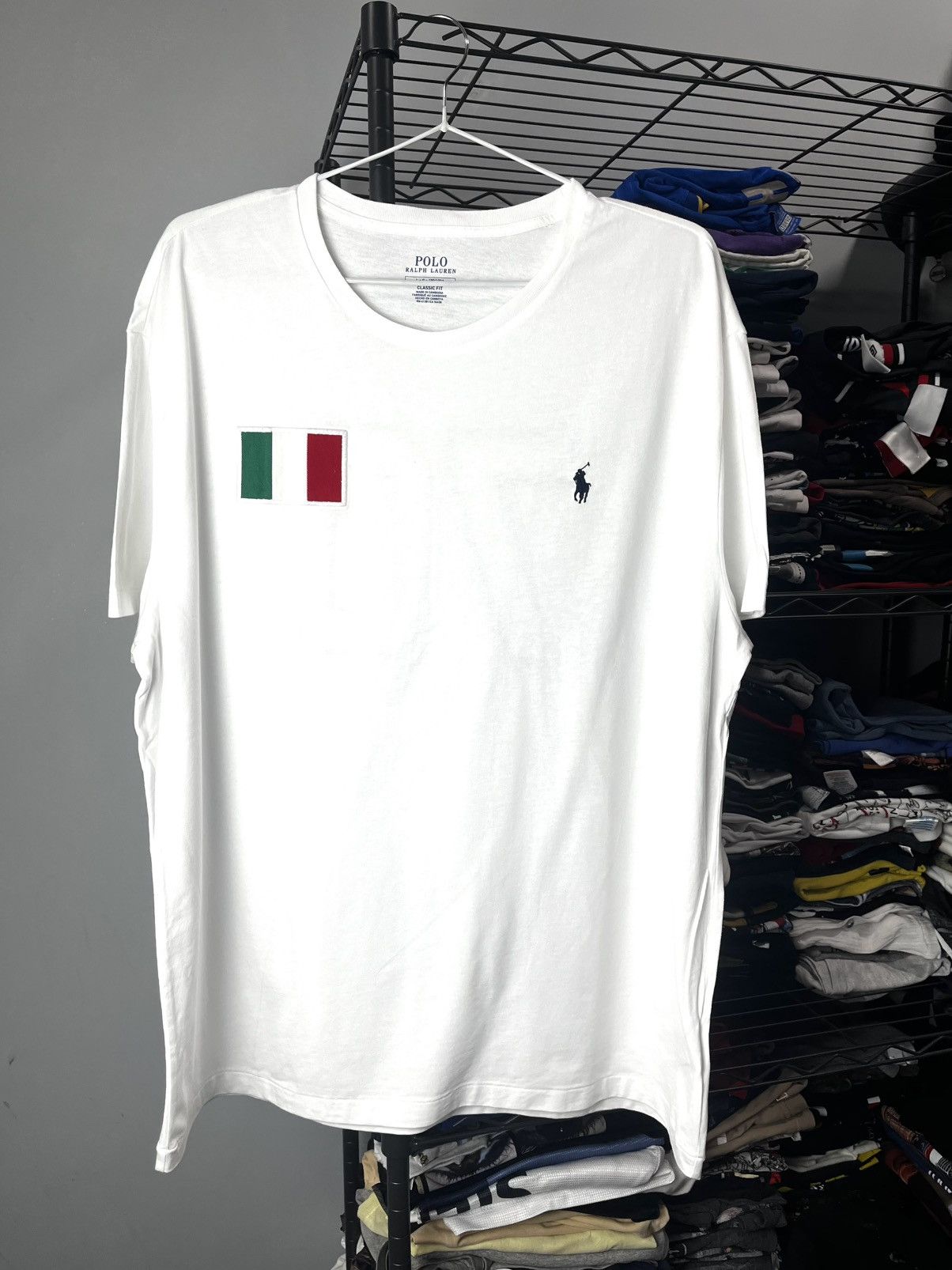 Polo Ralph Lauren Vintage Polo Ralph Lauren 70 Number Italy T Shirt Size US L / EU 52-54 / 3 - 1 Thumbnail