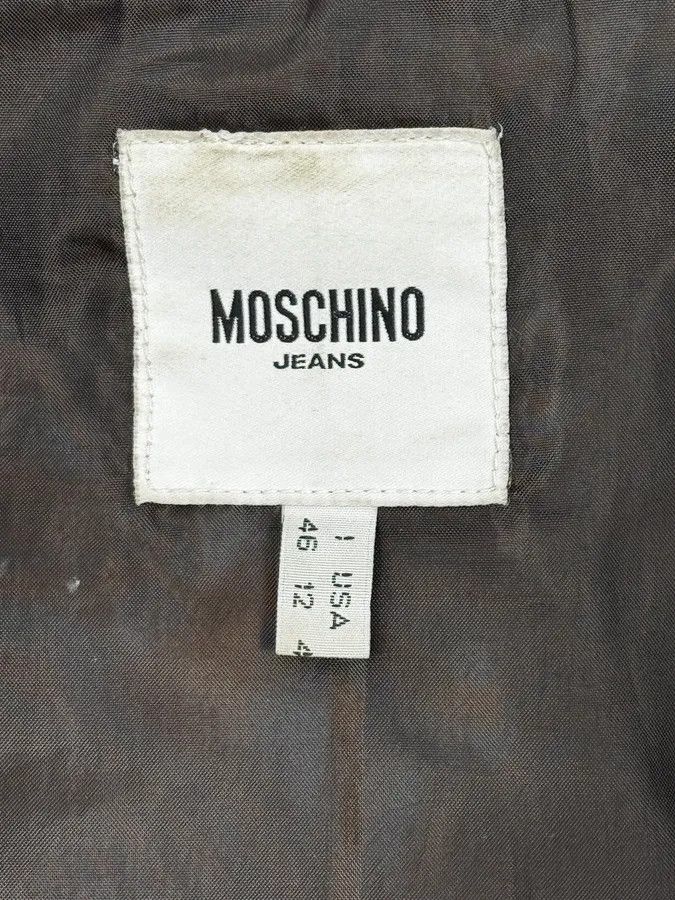 Moschino 2000s Moschino Brown Flowers Embroidery Leather Jacket Size S / US 4 / IT 40 - 11 Thumbnail