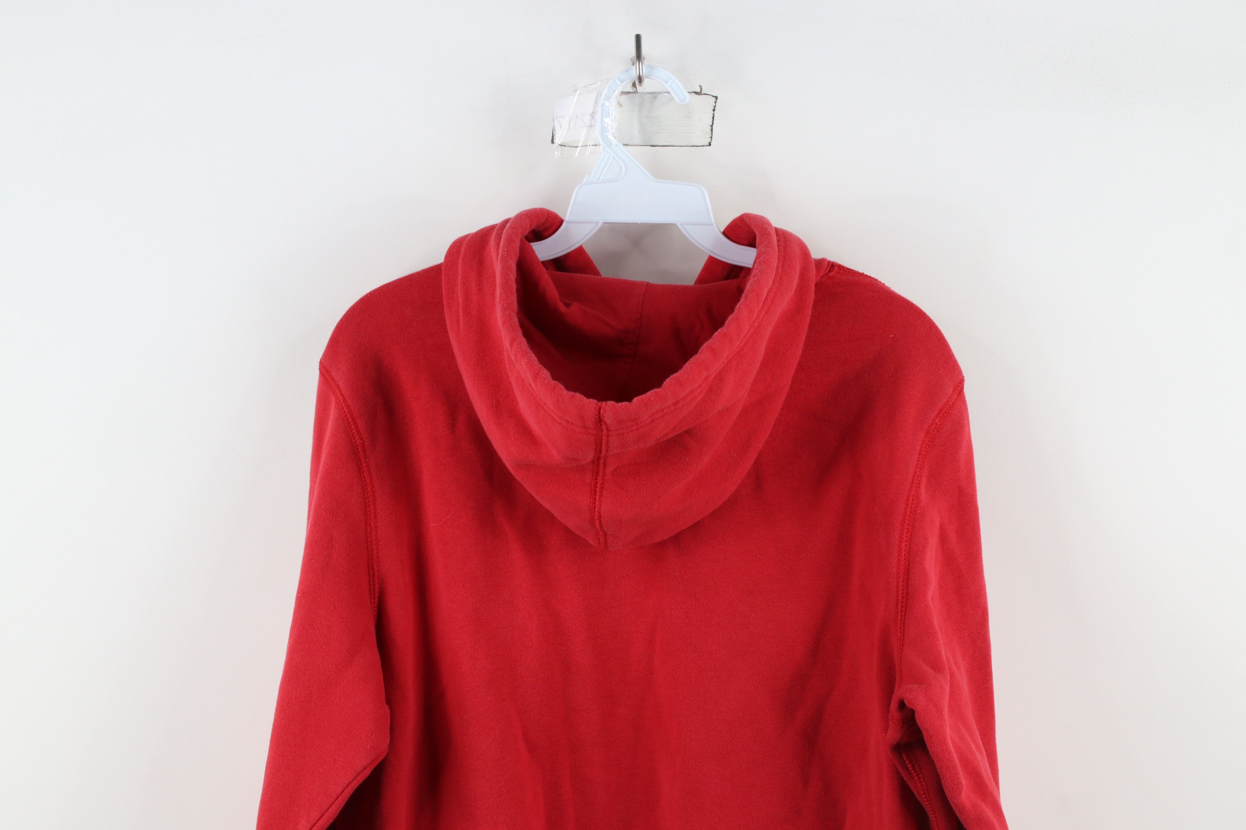 Nike × Vintage Vintage Y2K Nike Scott Mini Swoosh Hoodie Sweatshirt Red Size US S / EU 44-46 / 1 - 11 Thumbnail
