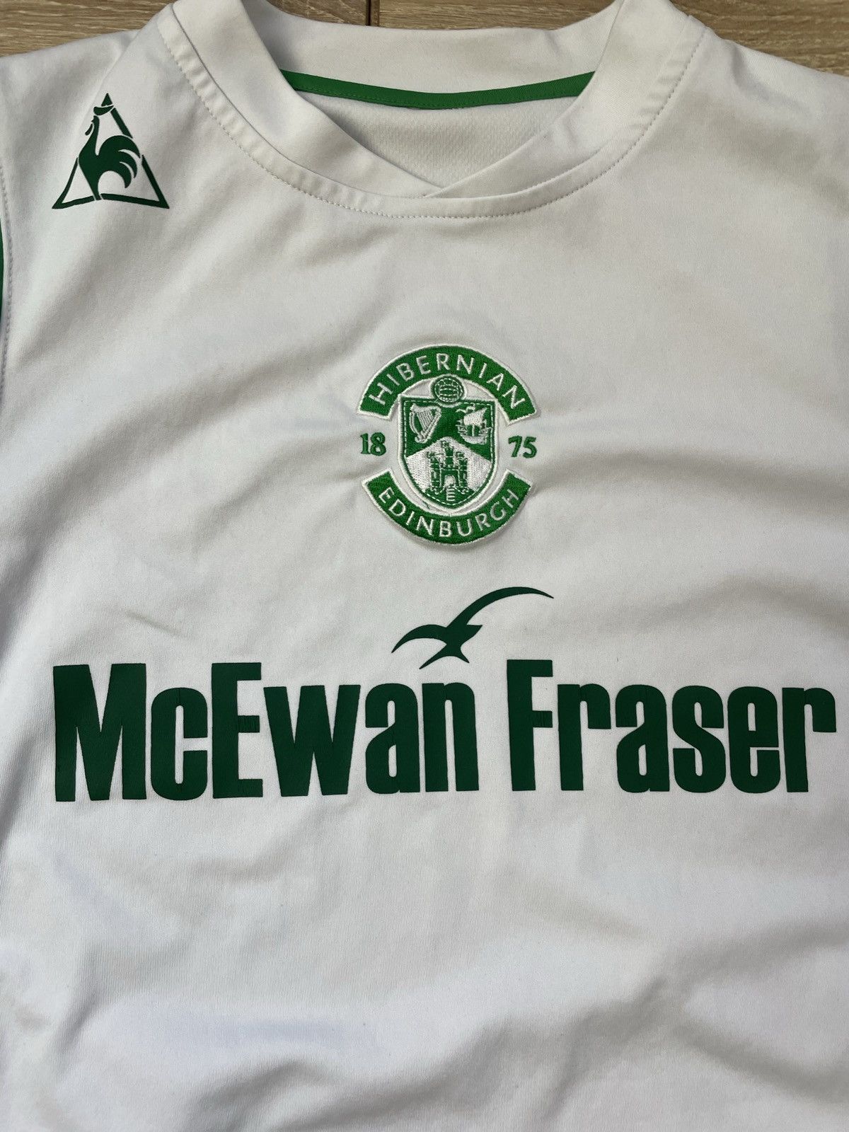 Le Coq Sportif LE COQ SPORTIFF 2009-10 HIBERNIAN Home SHIRT JERSEY M Size US M / EU 48-50 / 2 - 2 Thumbnail
